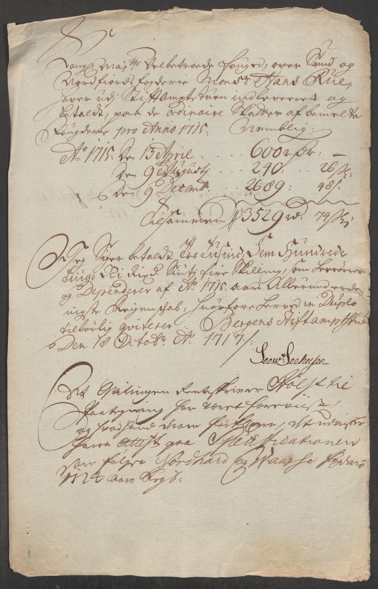 Rentekammeret inntil 1814, Reviderte regnskaper, Fogderegnskap, AV/RA-EA-4092/R53/L3439: Fogderegnskap Sunn- og Nordfjord, 1715, p. 553