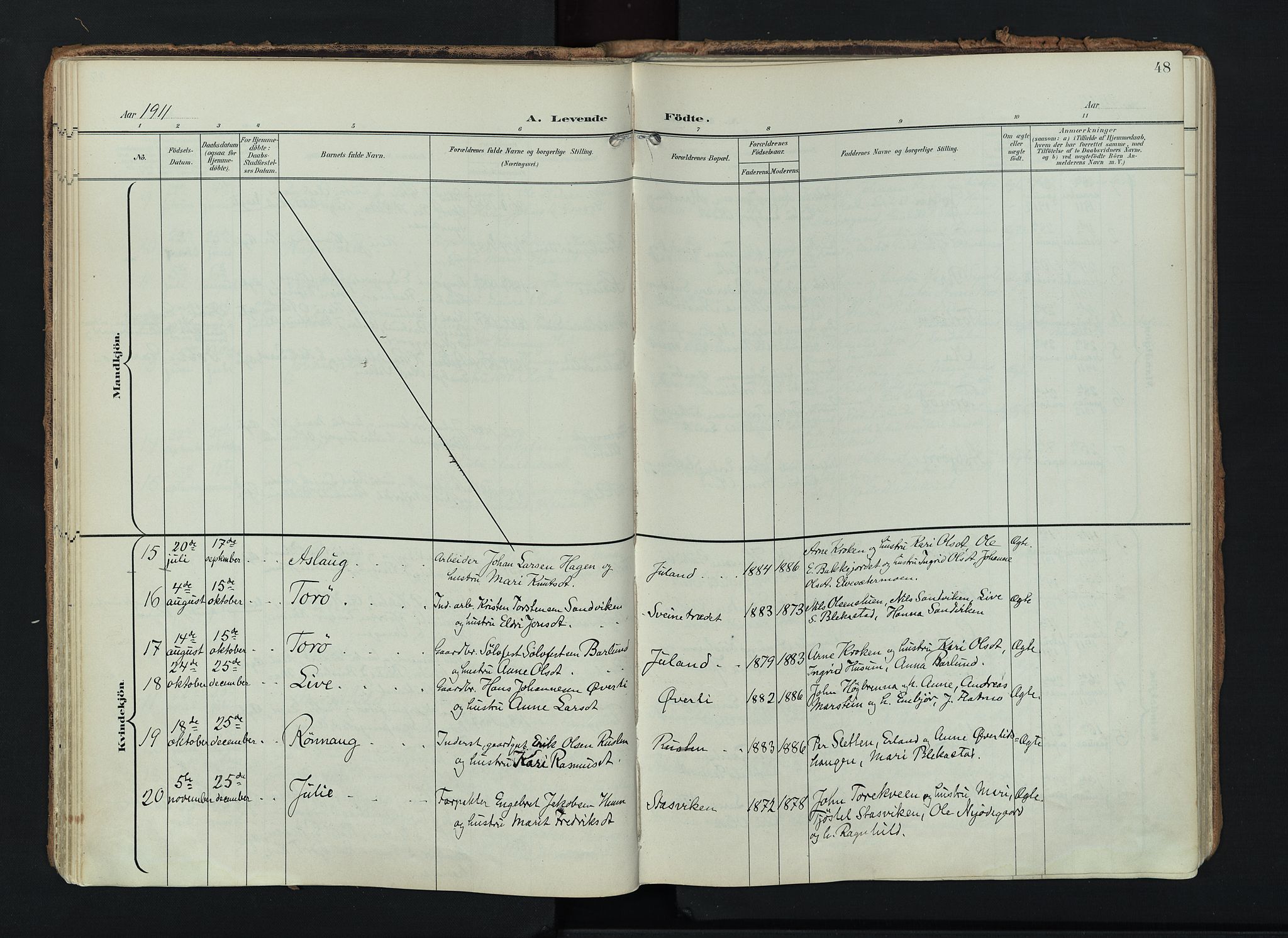 Lom prestekontor, AV/SAH-PREST-070/K/L0010: Parish register (official) no. 10, 1899-1926, p. 48