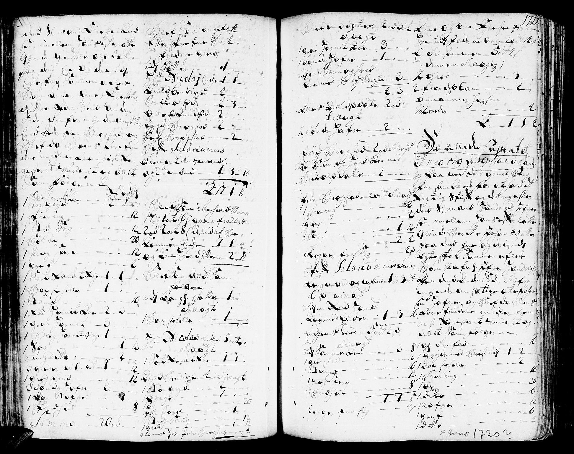 Romsdal sorenskriveri, AV/SAT-A-4149/1/3/3A/L0006: Skifteprotokoll, 1718-1730, p. 171b-172a