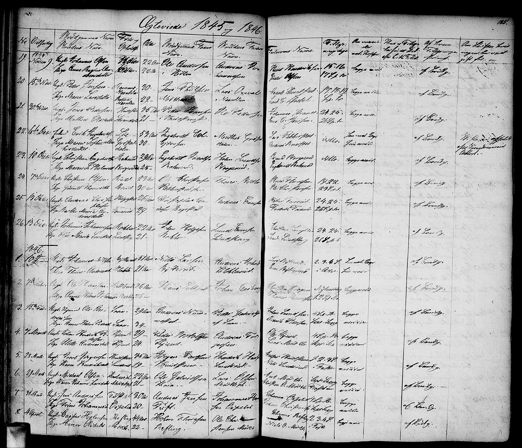 Vestby prestekontor Kirkebøker, SAO/A-10893/F/Fa/L0006: Parish register (official) no. I 6, 1827-1849, p. 185