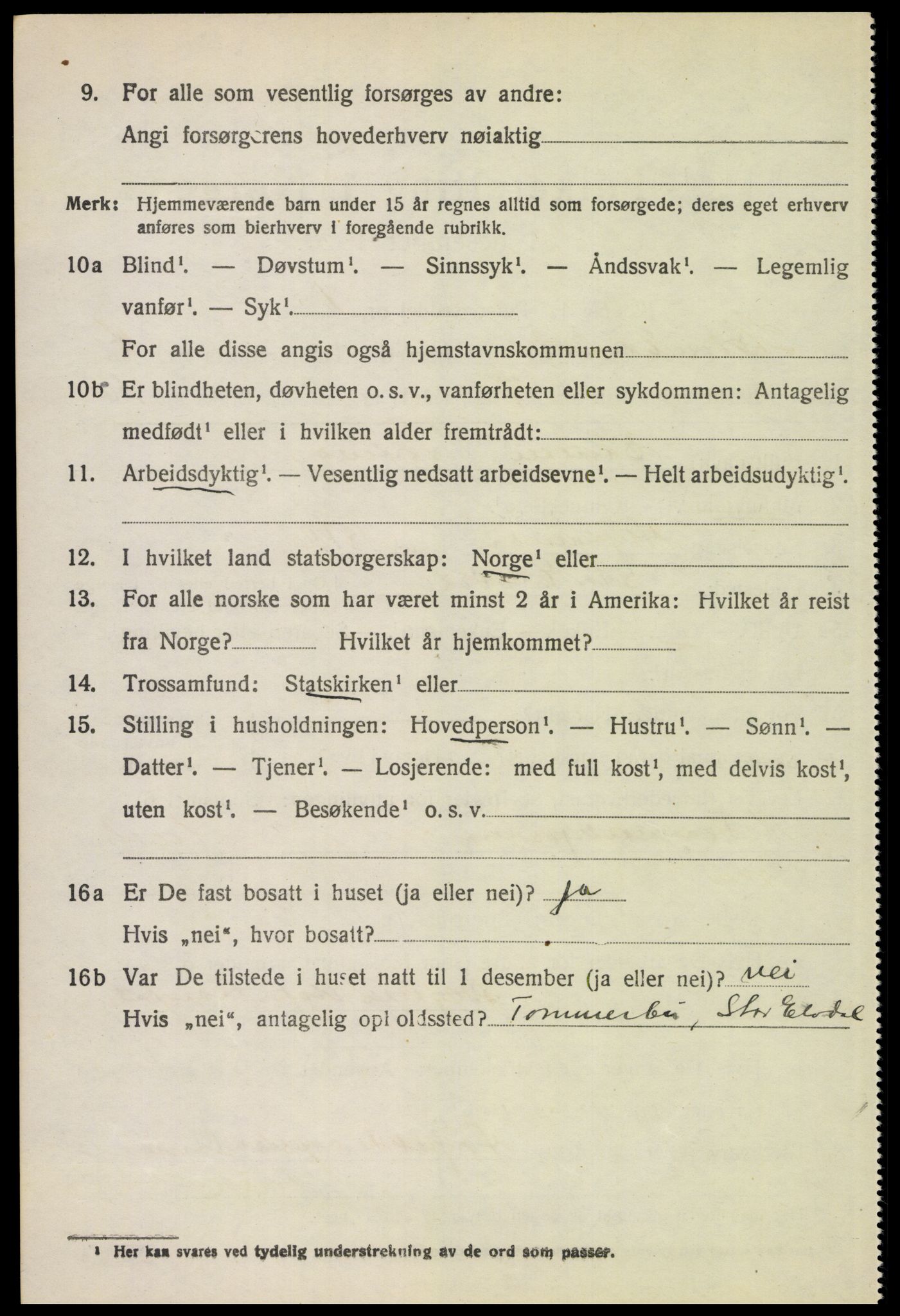 SAH, 1920 census for Stor-Elvdal, 1920, p. 4985