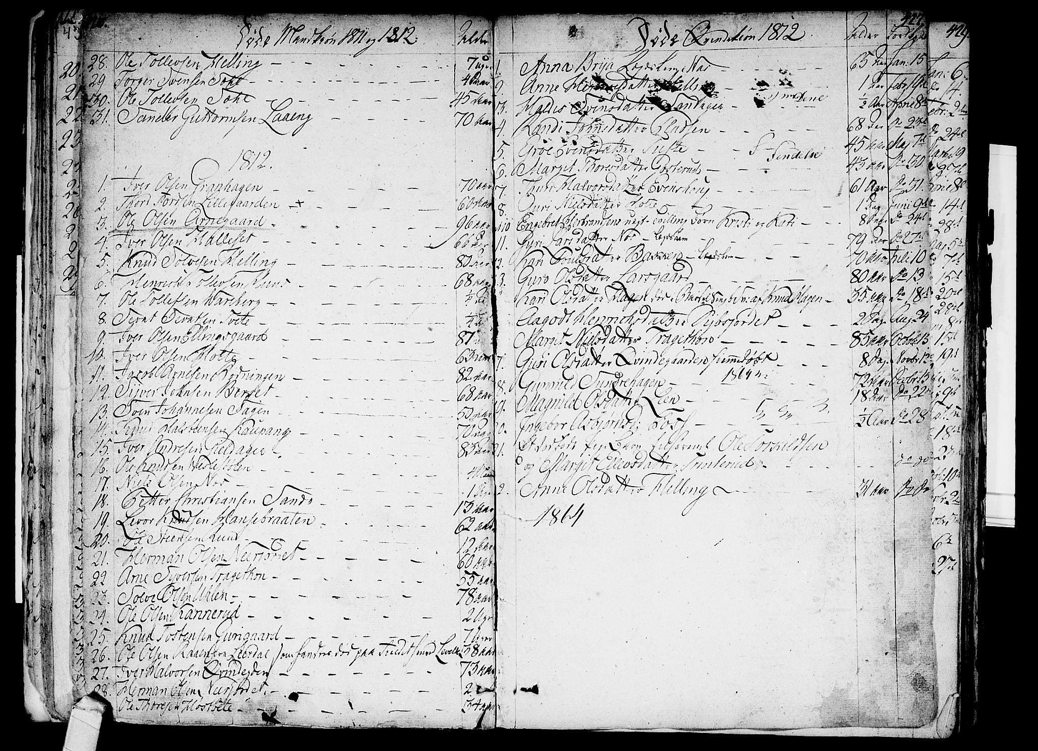 Ål kirkebøker, SAKO/A-249/F/Fa/L0003: Parish register (official) no. I 3, 1807-1814, p. 426-427