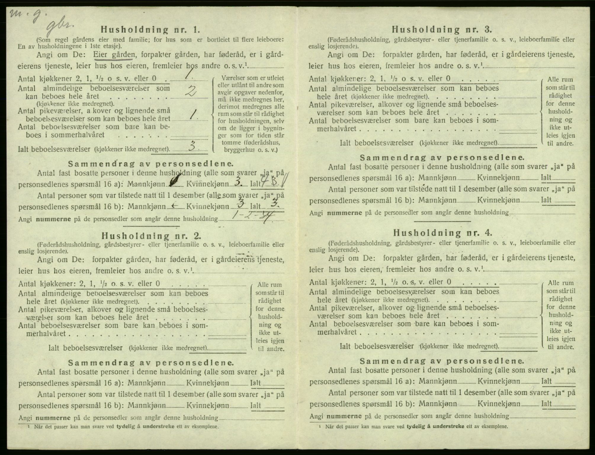 SAB, 1920 census for Fitjar, 1920, p. 638