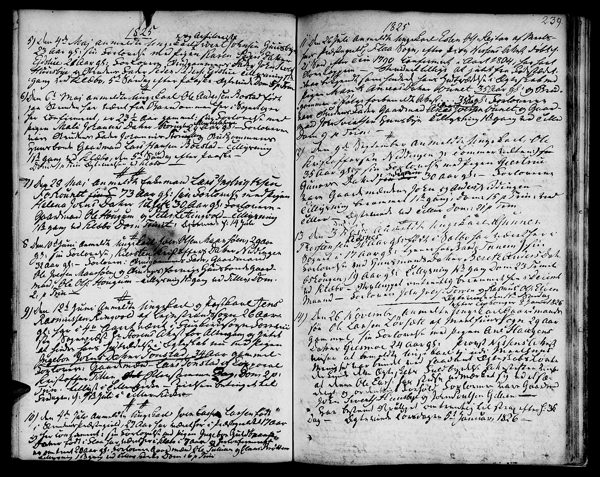Ministerialprotokoller, klokkerbøker og fødselsregistre - Sør-Trøndelag, SAT/A-1456/618/L0438: Parish register (official) no. 618A03, 1783-1815, p. 239