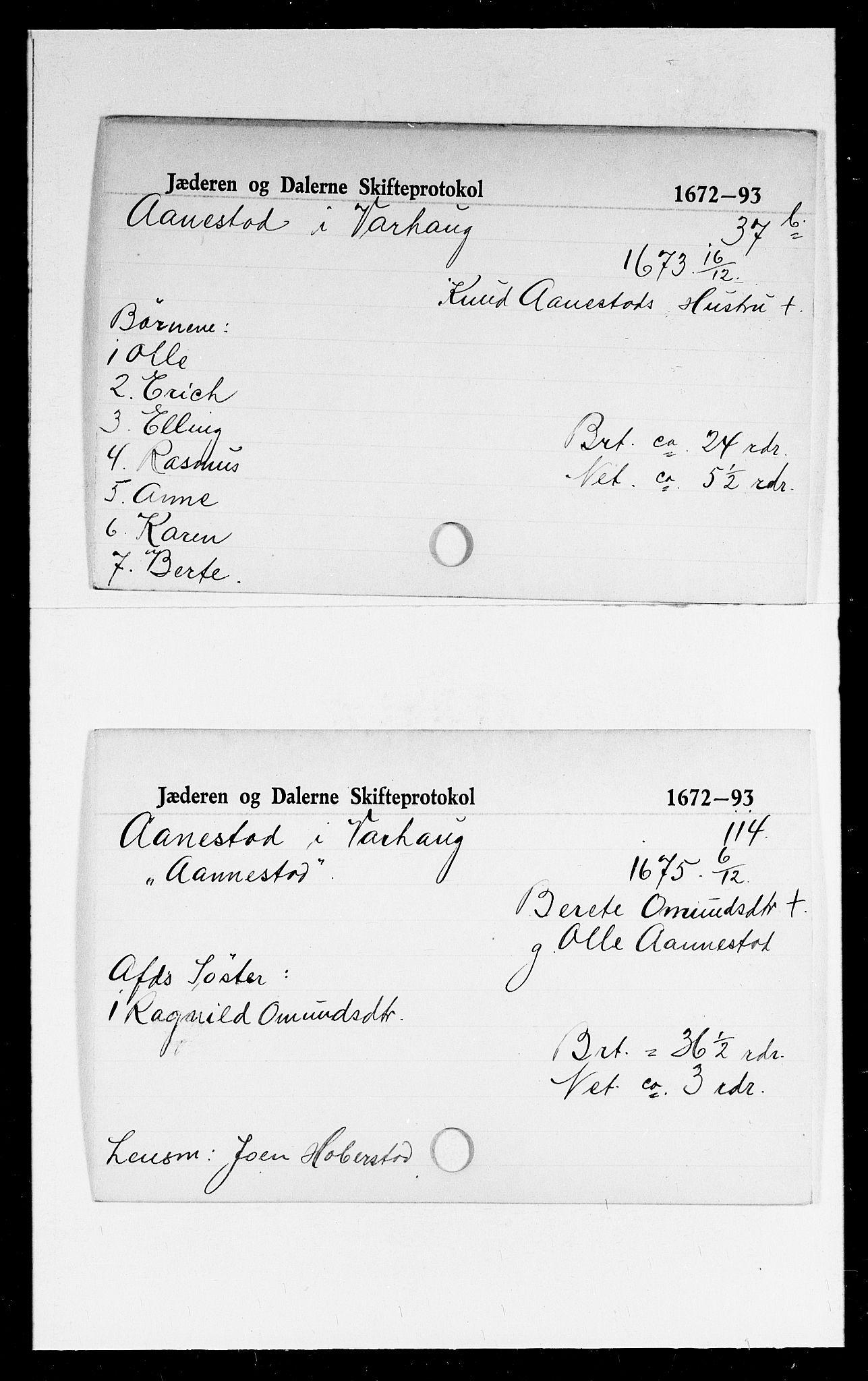 Jæren og Dalane sorenskriveri, AV/SAST-A-100306/5, 1672-1693, p. 10