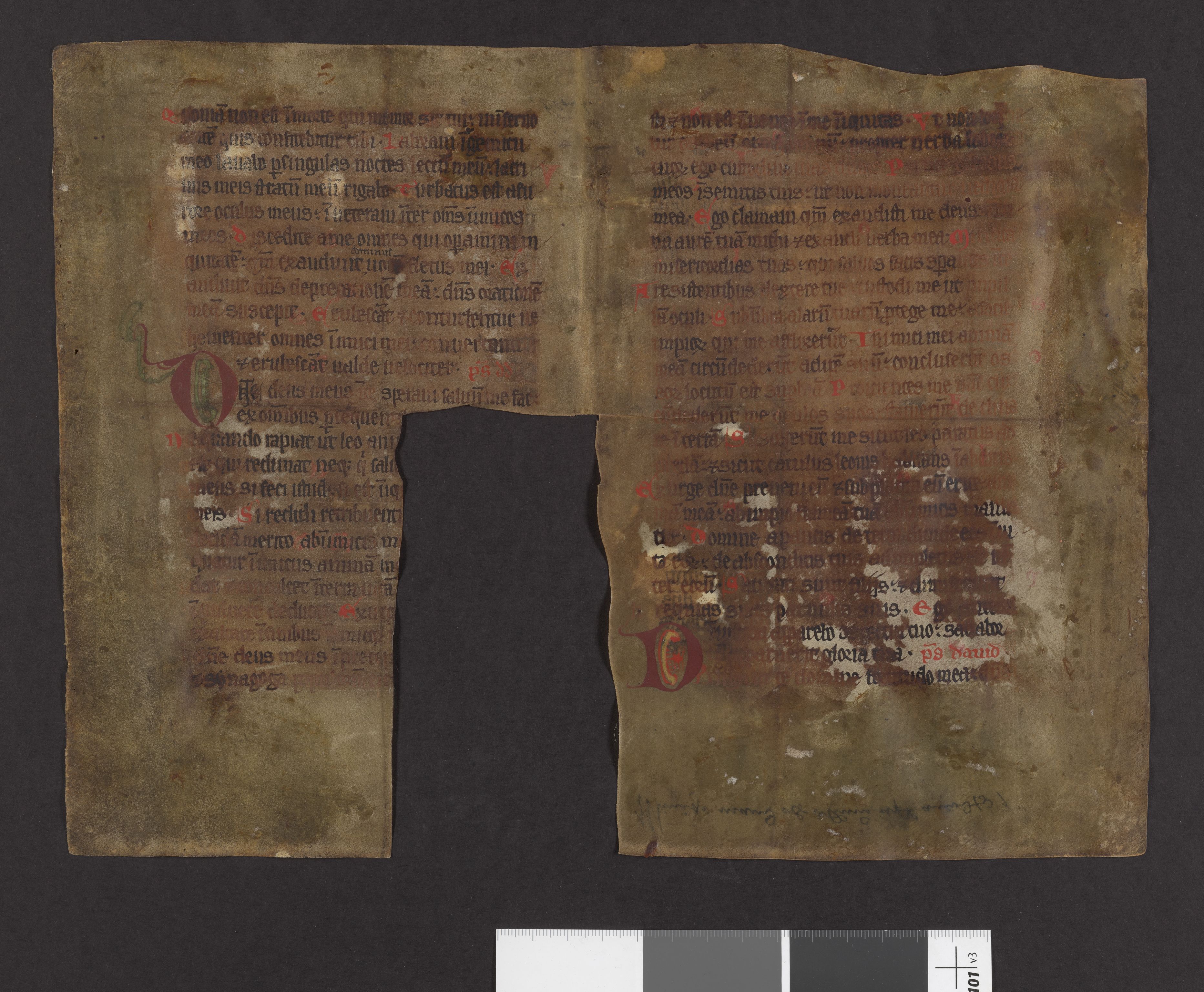 Riksarkivets diplomsamling, AV/RA-EA-5965/F27/F27A/F27Ab/L0002: Latinske fragmenter stort format, 1100-1536, p. 76