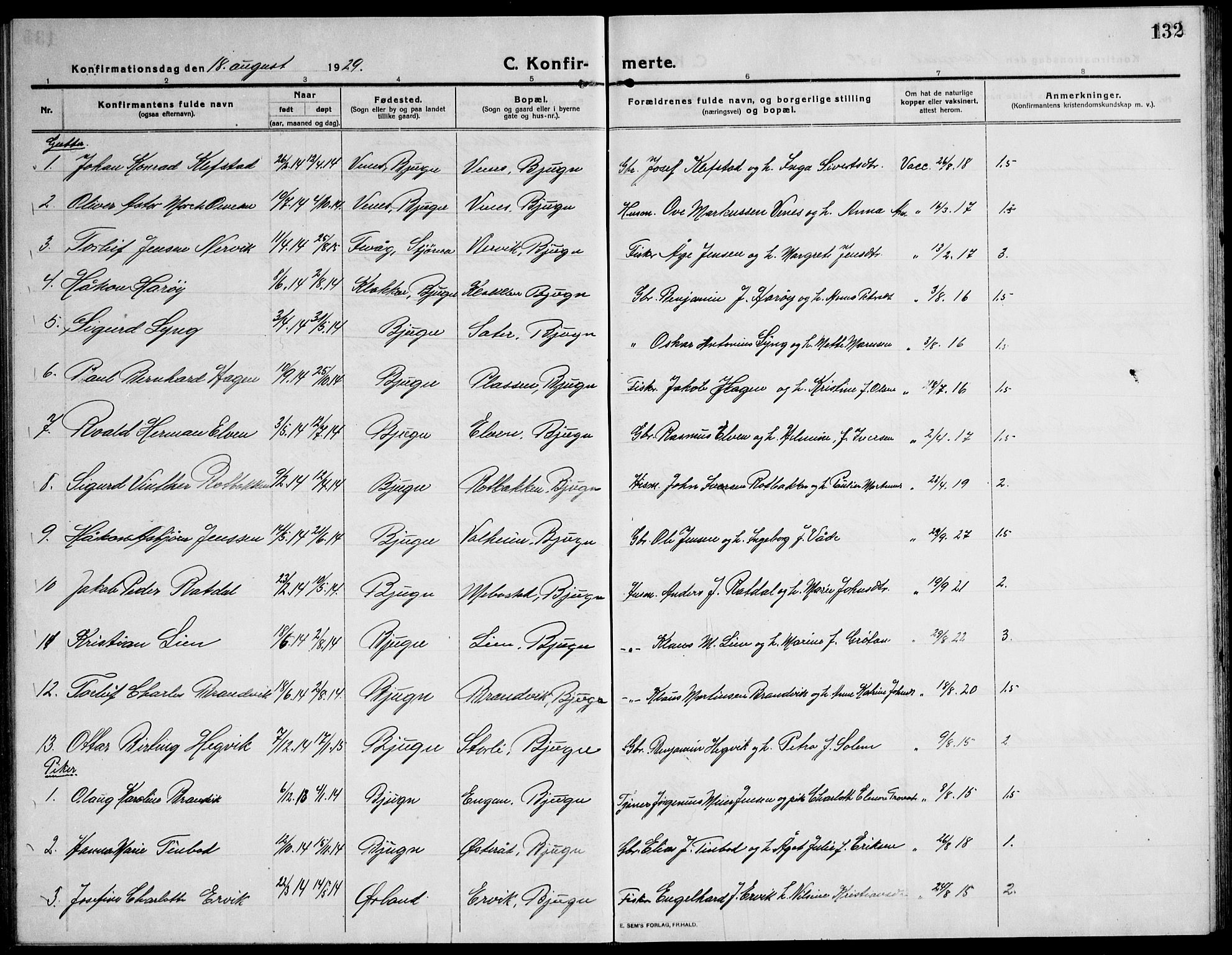 Ministerialprotokoller, klokkerbøker og fødselsregistre - Sør-Trøndelag, SAT/A-1456/651/L0648: Parish register (copy) no. 651C02, 1915-1945, p. 132