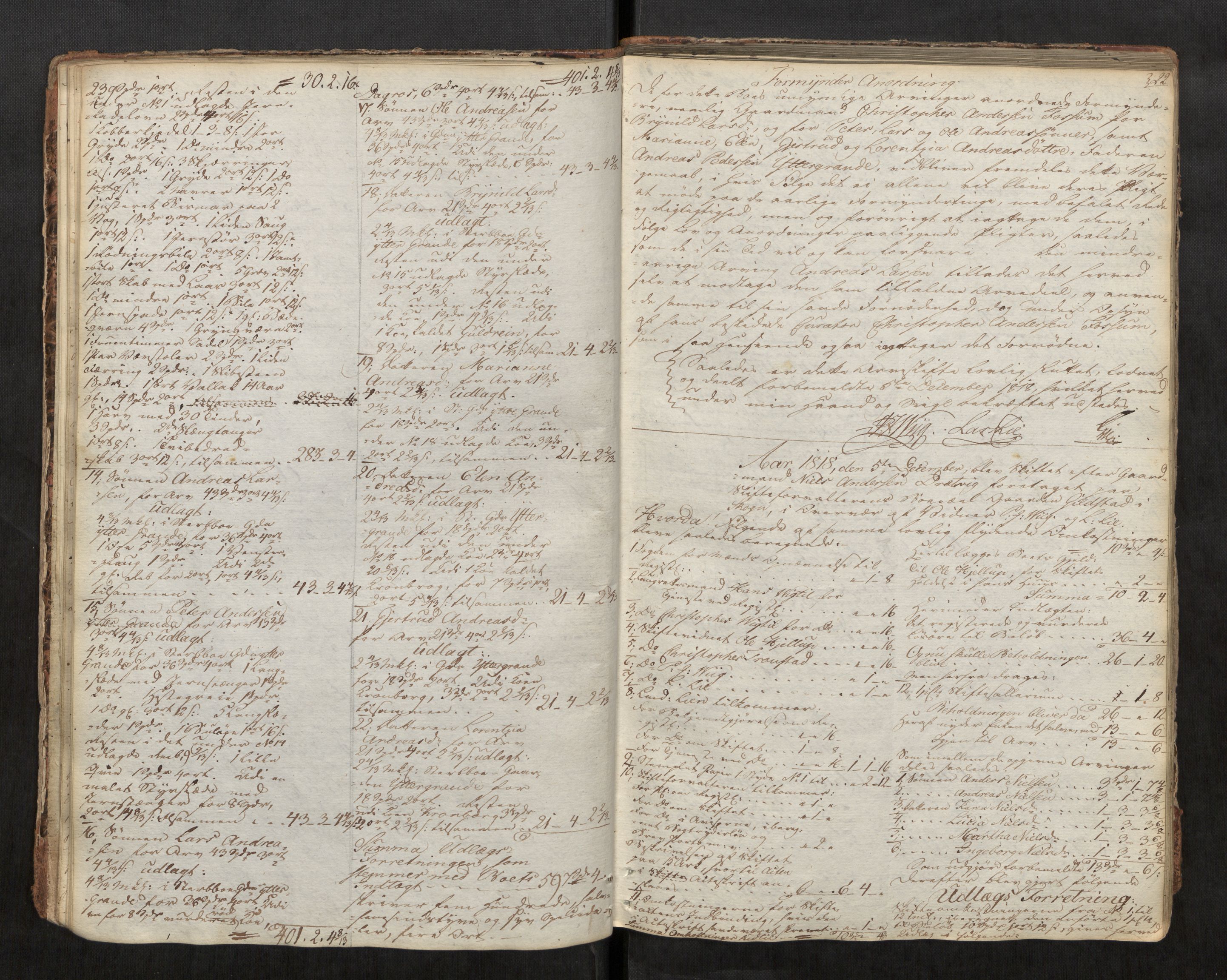 Stjør- og Verdal sorenskriveri, AV/SAT-A-4167/1/3/3A/L0032: Skifteprotokoll 27, 1818-1836, p. 22