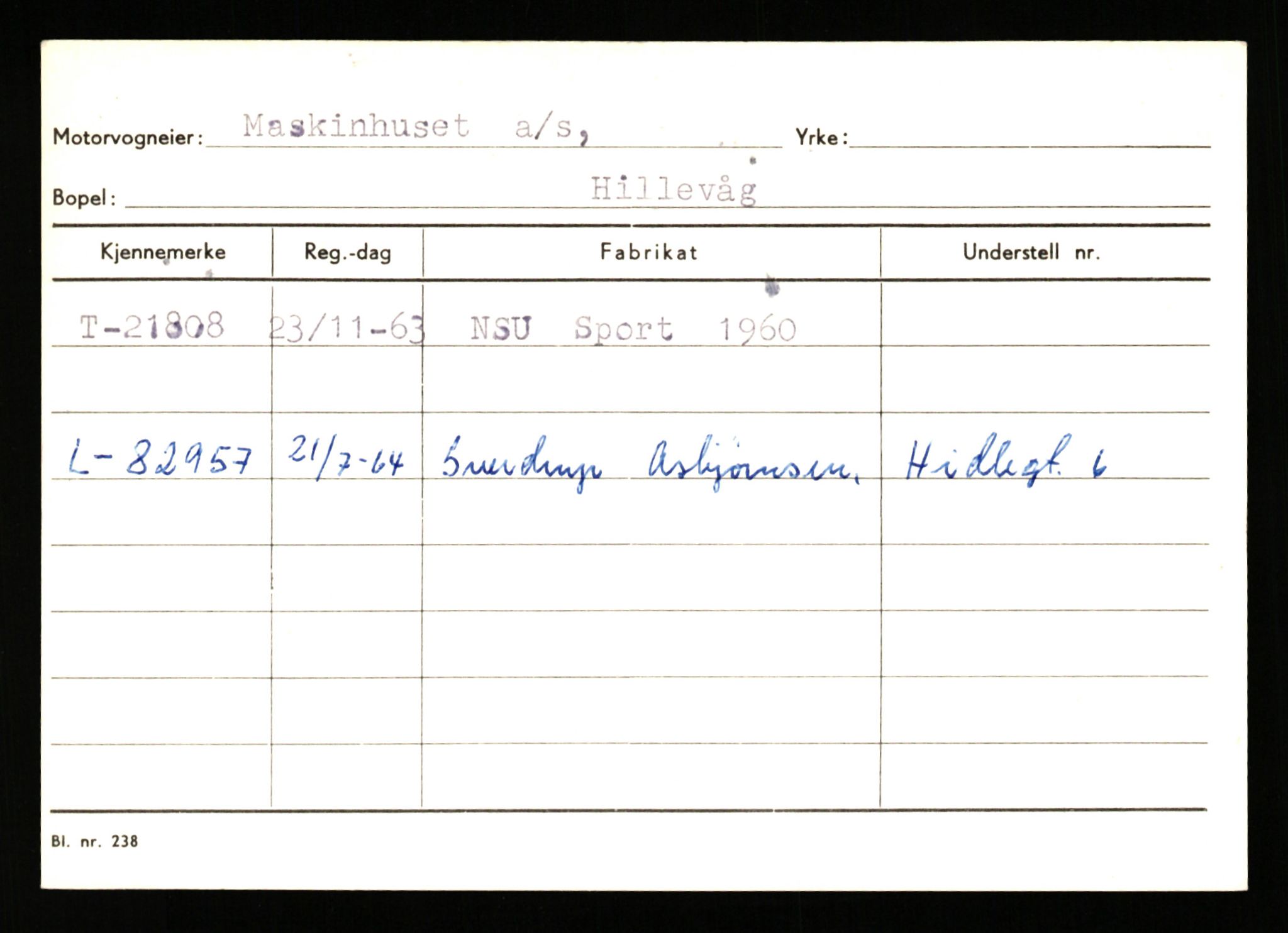 Stavanger trafikkstasjon, AV/SAST-A-101942/0/G/L0004: Registreringsnummer: 15497 - 22957, 1930-1971, p. 2795