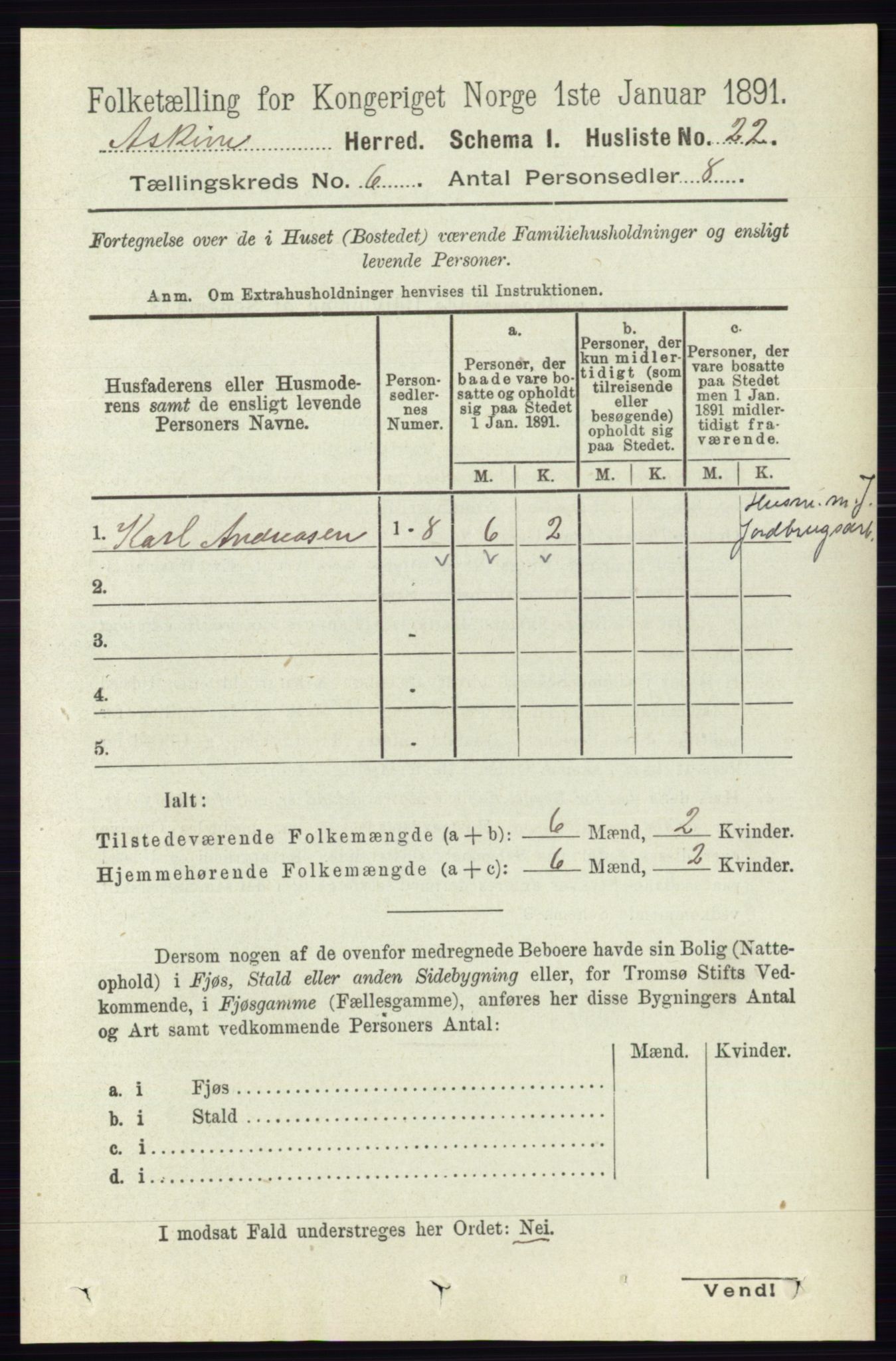 RA, 1891 census for 0124 Askim, 1891, p. 768