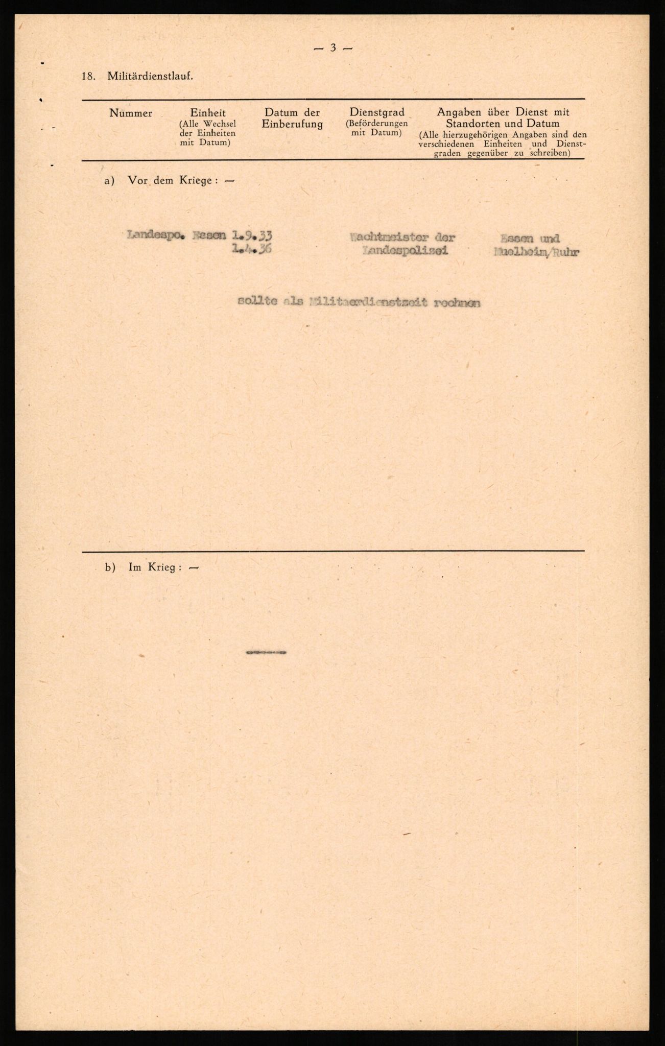 Forsvaret, Forsvarets overkommando II, AV/RA-RAFA-3915/D/Db/L0018: CI Questionaires. Tyske okkupasjonsstyrker i Norge. Tyskere., 1945-1946, p. 5