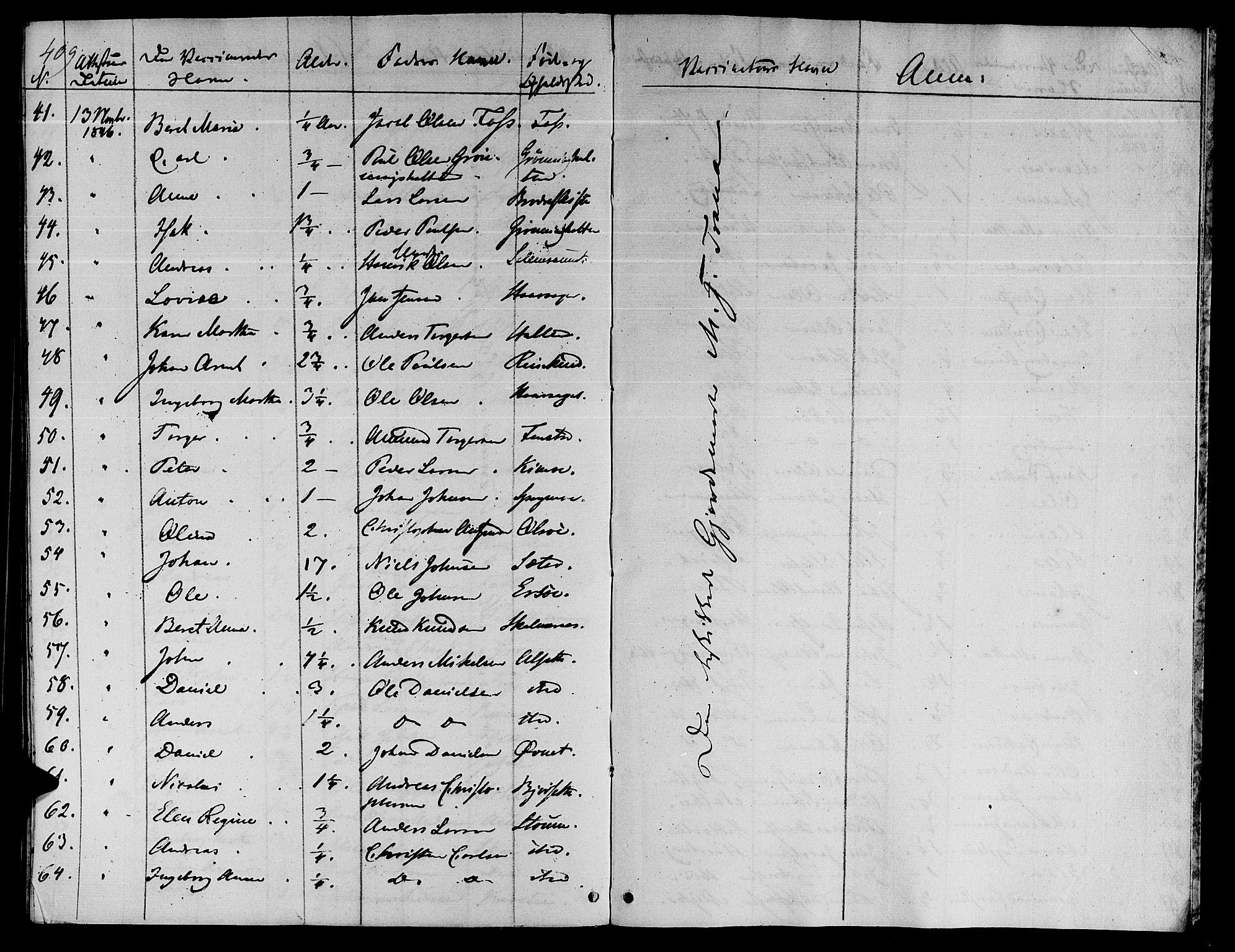 Ministerialprotokoller, klokkerbøker og fødselsregistre - Sør-Trøndelag, AV/SAT-A-1456/646/L0610: Parish register (official) no. 646A08, 1837-1847, p. 409