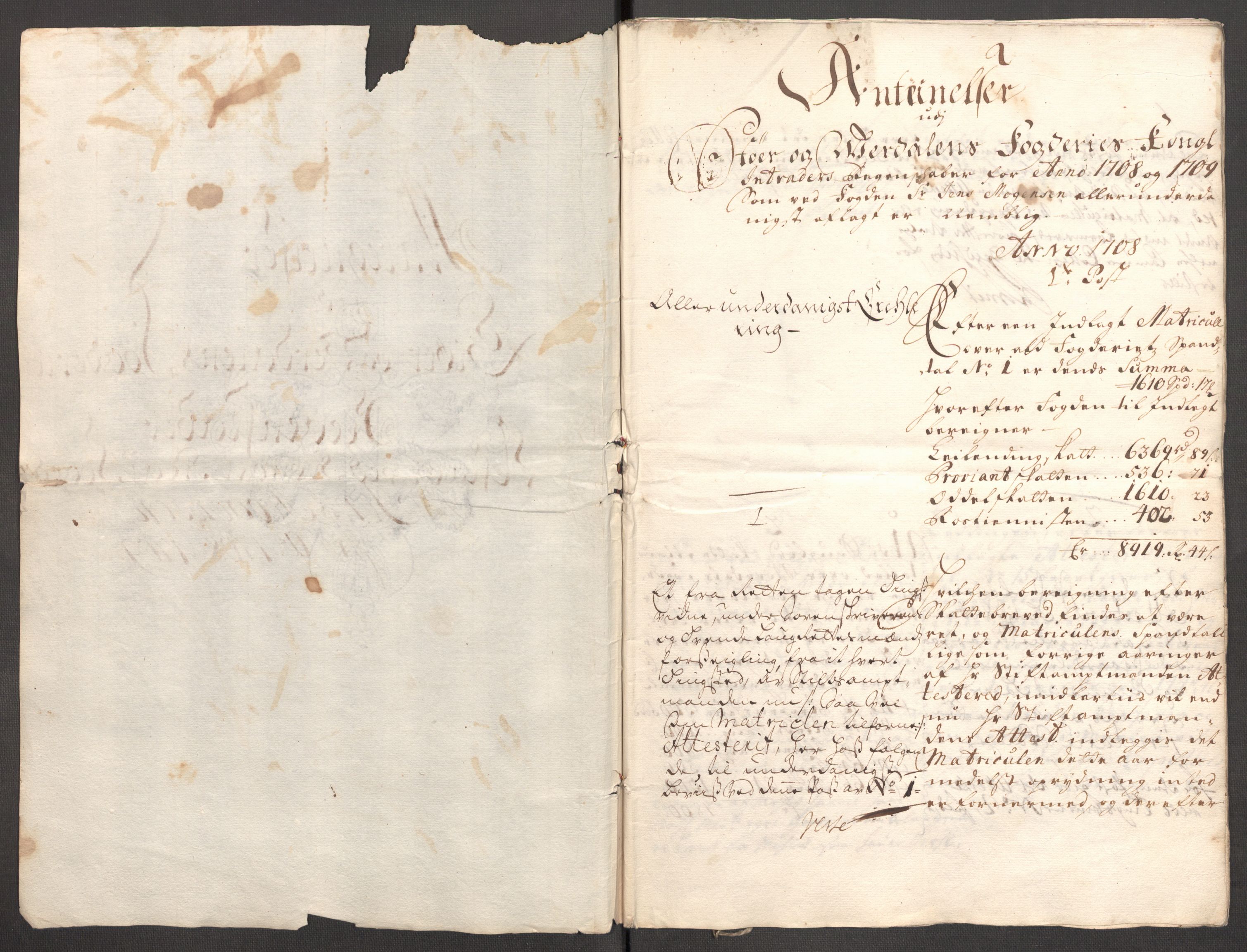 Rentekammeret inntil 1814, Reviderte regnskaper, Fogderegnskap, RA/EA-4092/R62/L4199: Fogderegnskap Stjørdal og Verdal, 1709, p. 275