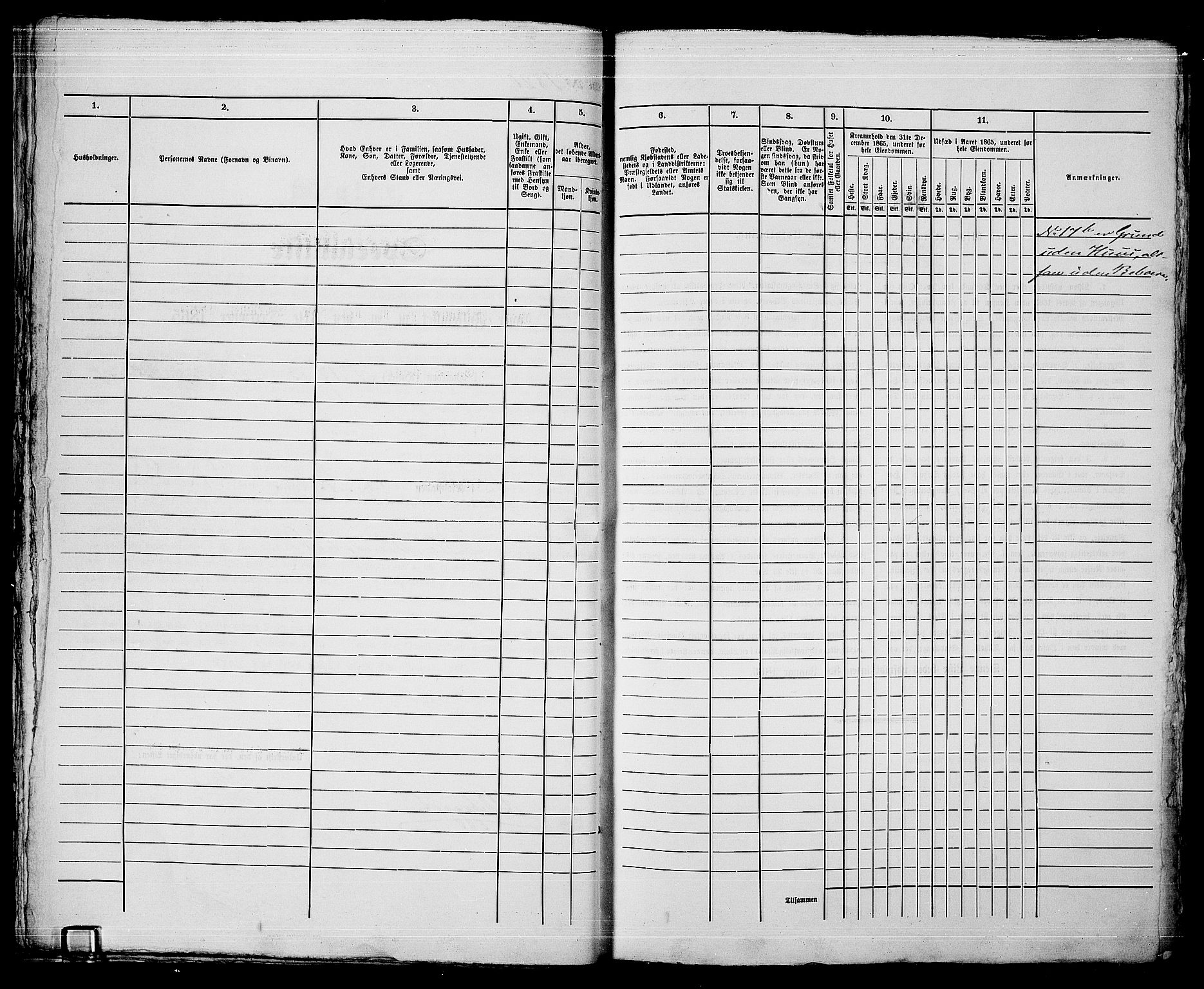 RA, 1865 census for Kristiania, 1865, p. 4095