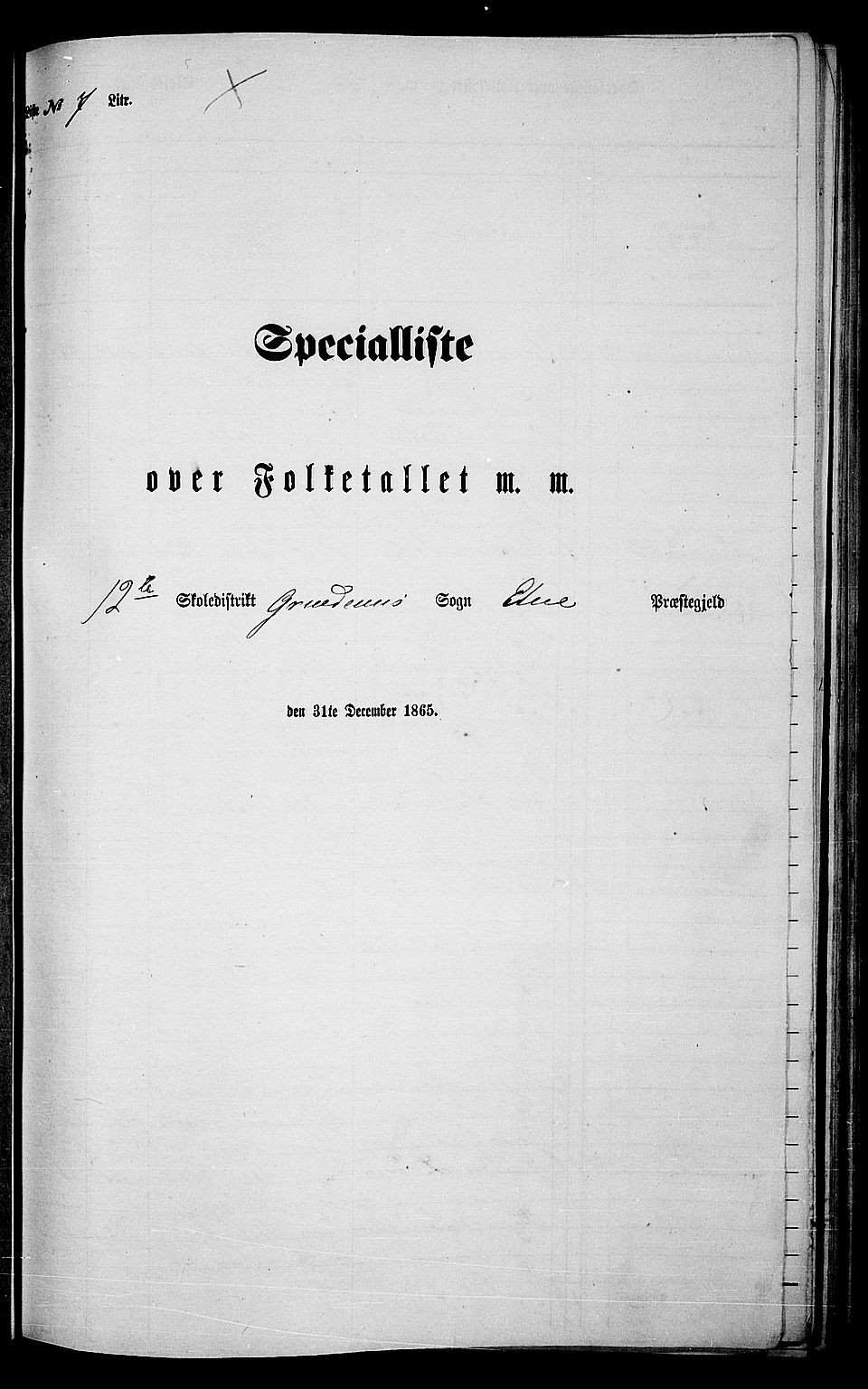 RA, 1865 census for Etne, 1865, p. 77