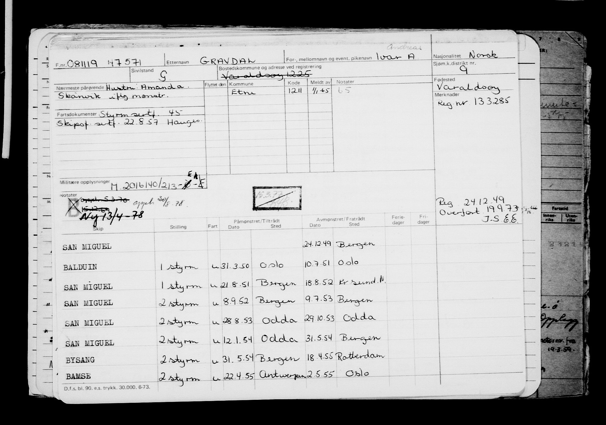 Direktoratet for sjømenn, AV/RA-S-3545/G/Gb/L0173: Hovedkort, 1919, p. 415