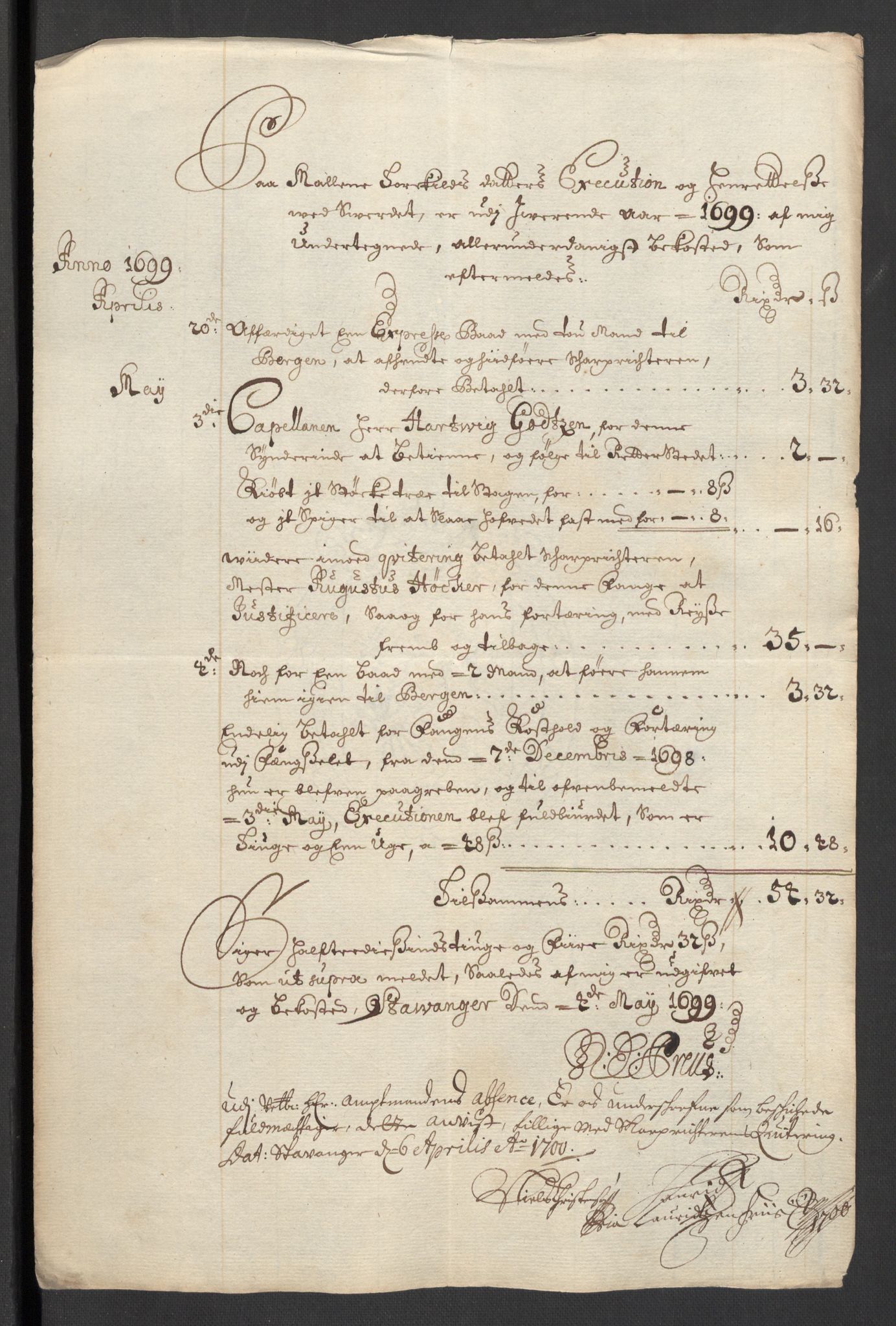 Rentekammeret inntil 1814, Reviderte regnskaper, Fogderegnskap, AV/RA-EA-4092/R46/L2730: Fogderegnskap Jæren og Dalane, 1699, p. 99