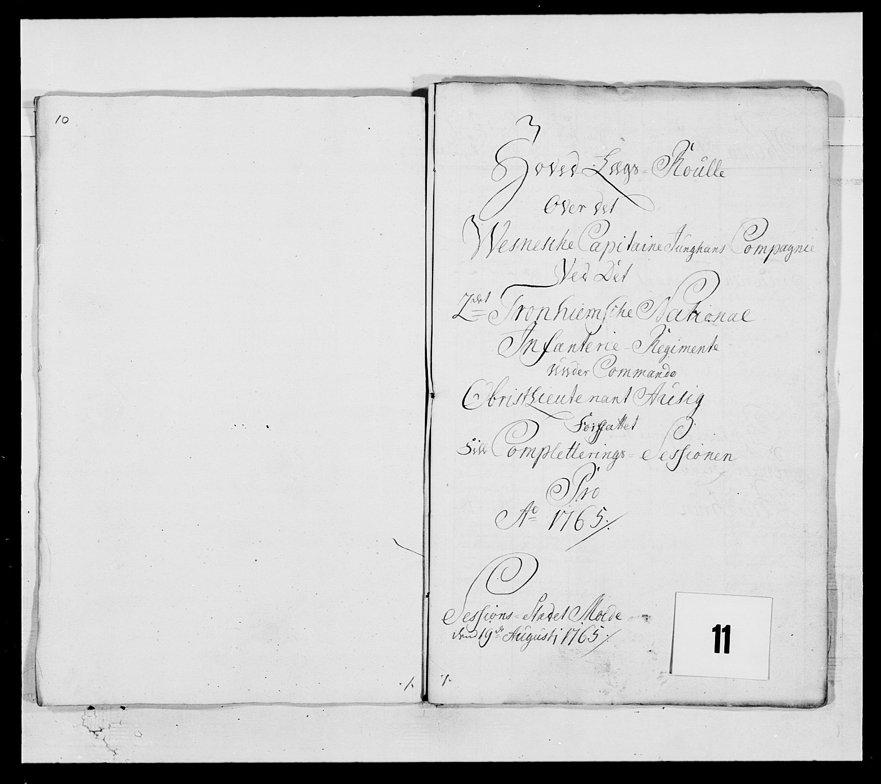 Kommanderende general (KG I) med Det norske krigsdirektorium, AV/RA-EA-5419/E/Ea/L0513: 2. Trondheimske regiment, 1765-1767, p. 205