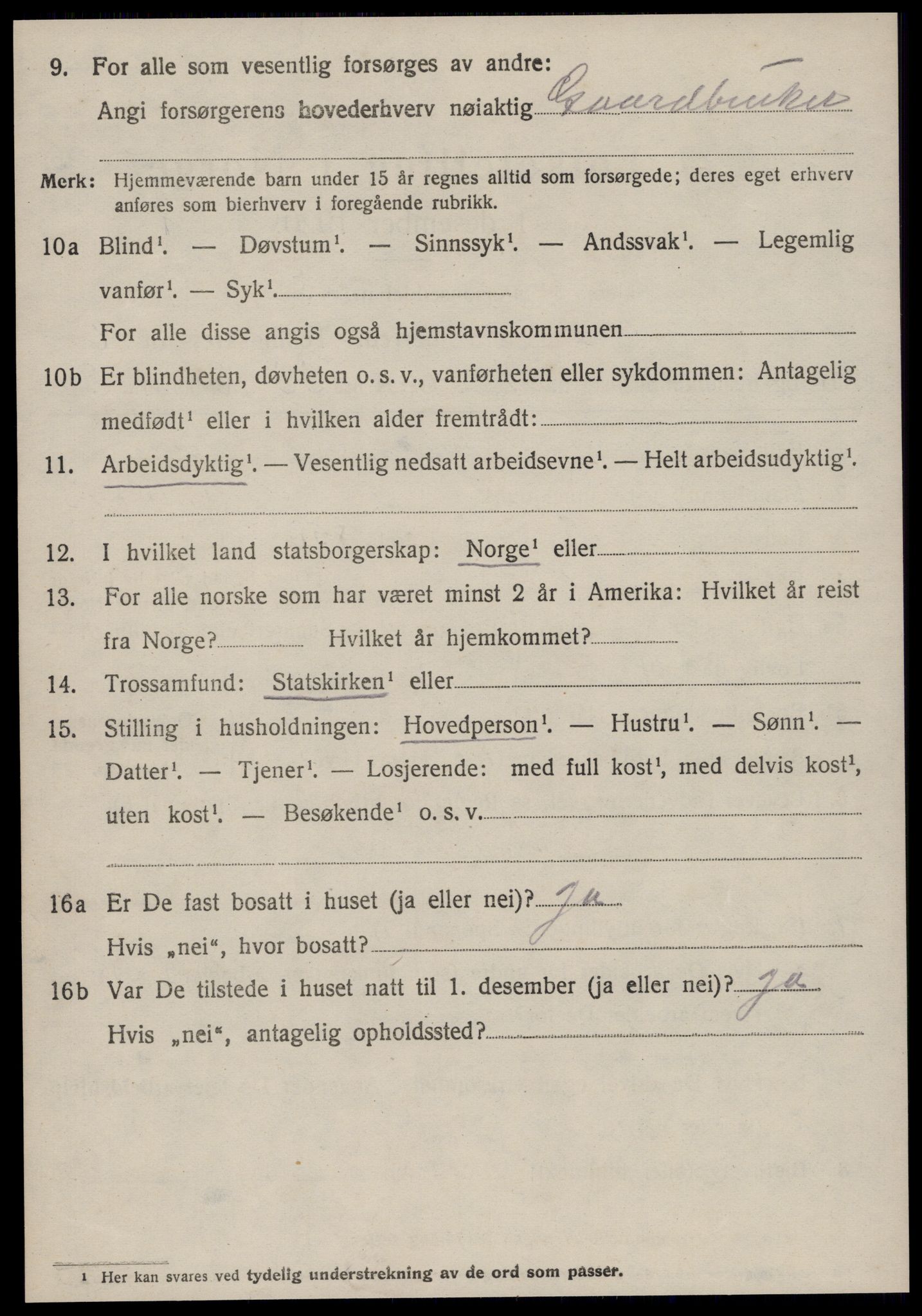 SAT, 1920 census for Haram, 1920, p. 3238