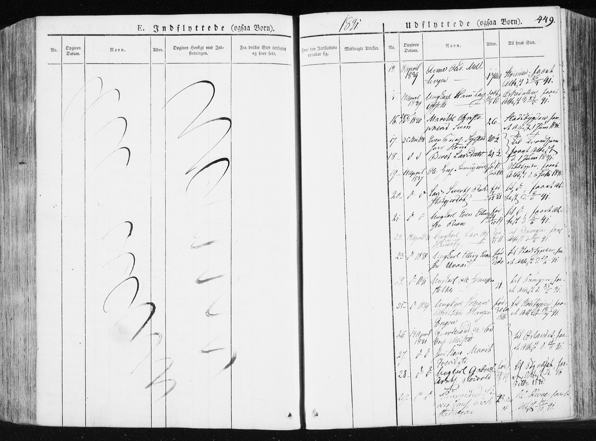Ministerialprotokoller, klokkerbøker og fødselsregistre - Sør-Trøndelag, SAT/A-1456/665/L0771: Parish register (official) no. 665A06, 1830-1856, p. 449