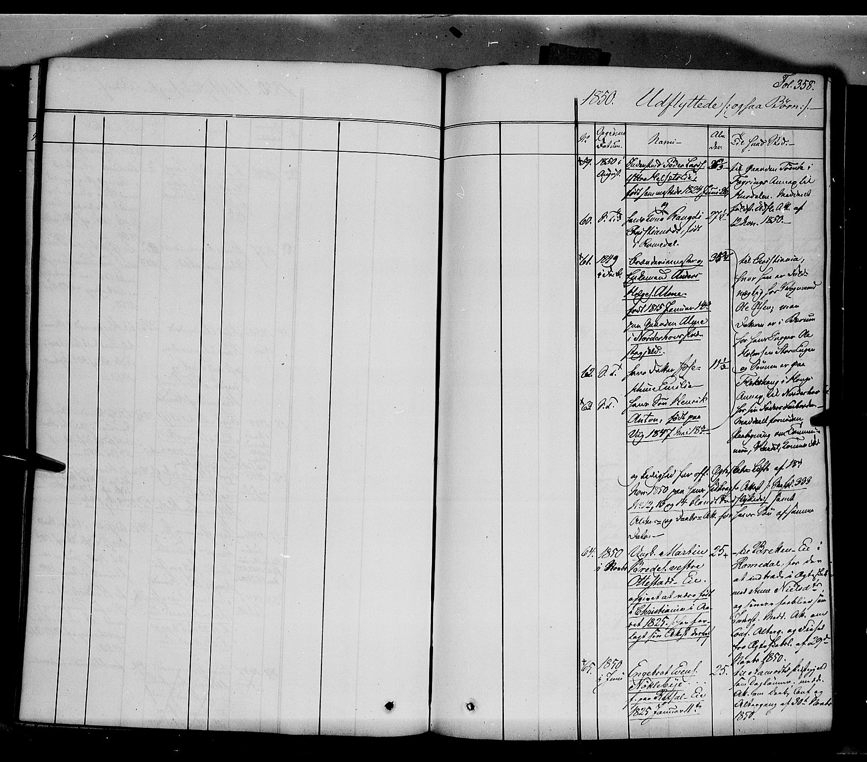 Stange prestekontor, SAH/PREST-002/K/L0011: Parish register (official) no. 11, 1846-1852, p. 358