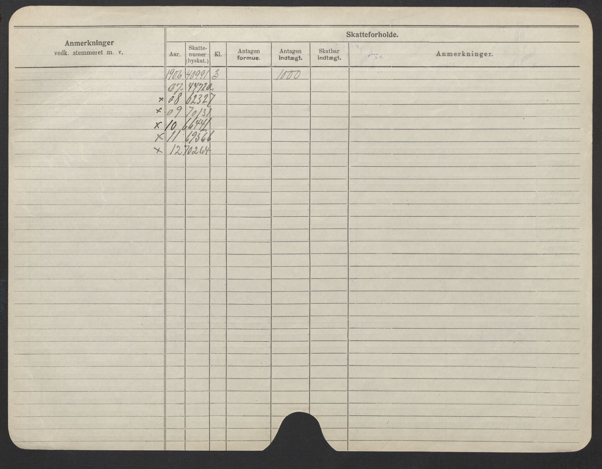 Oslo folkeregister, Registerkort, AV/SAO-A-11715/F/Fa/Fac/L0022: Kvinner, 1906-1914, p. 273b