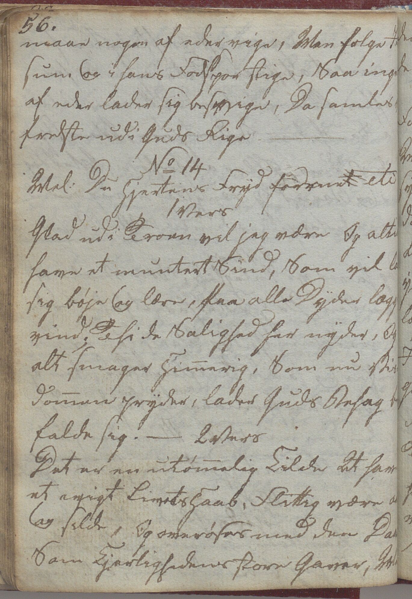 Heggtveitsamlingen, TMF/A-1007/H/L0047/0005: Kopibøker, brev etc.  / "MF I"(Kopibok frå Heggtveits samling), 1800-1823, p. 56