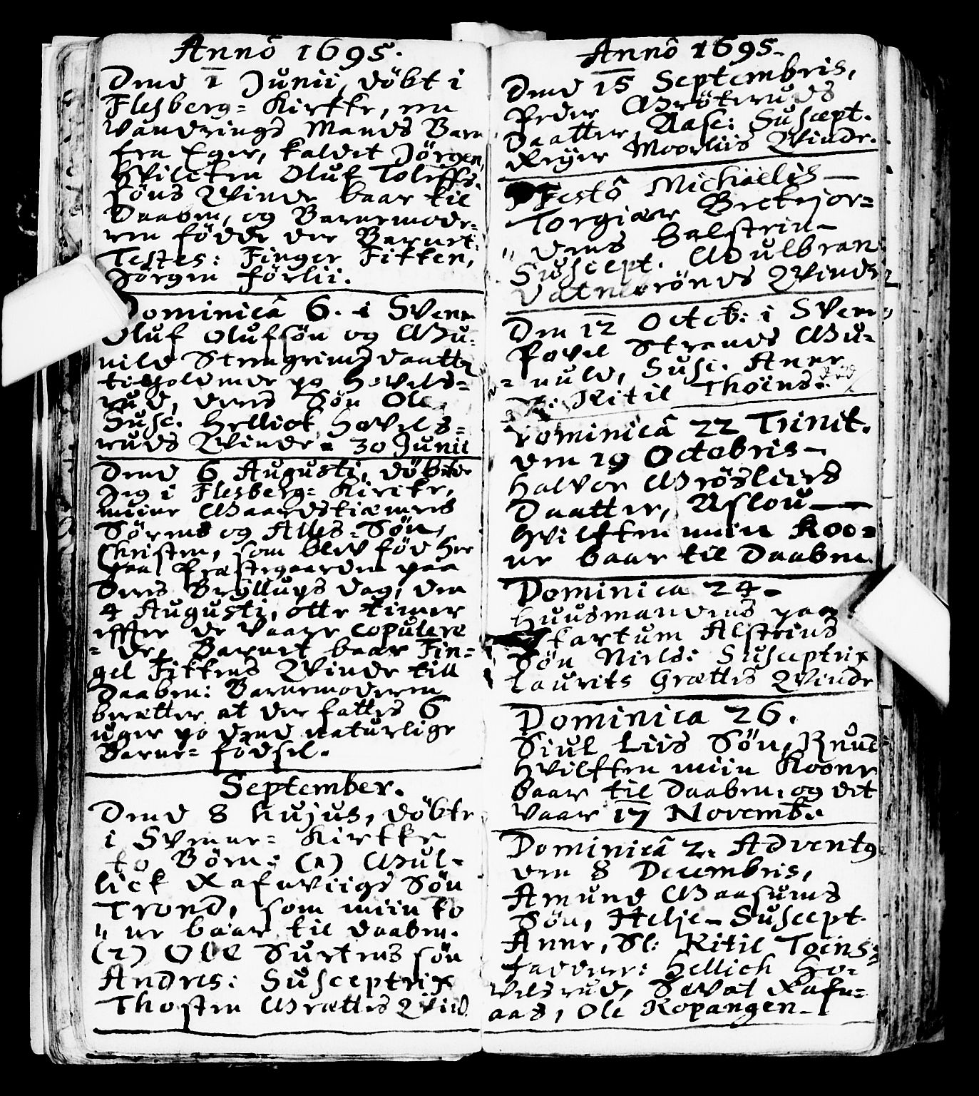 Flesberg kirkebøker, AV/SAKO-A-18/F/Fa/L0001: Parish register (official) no. I 1, 1688-1725