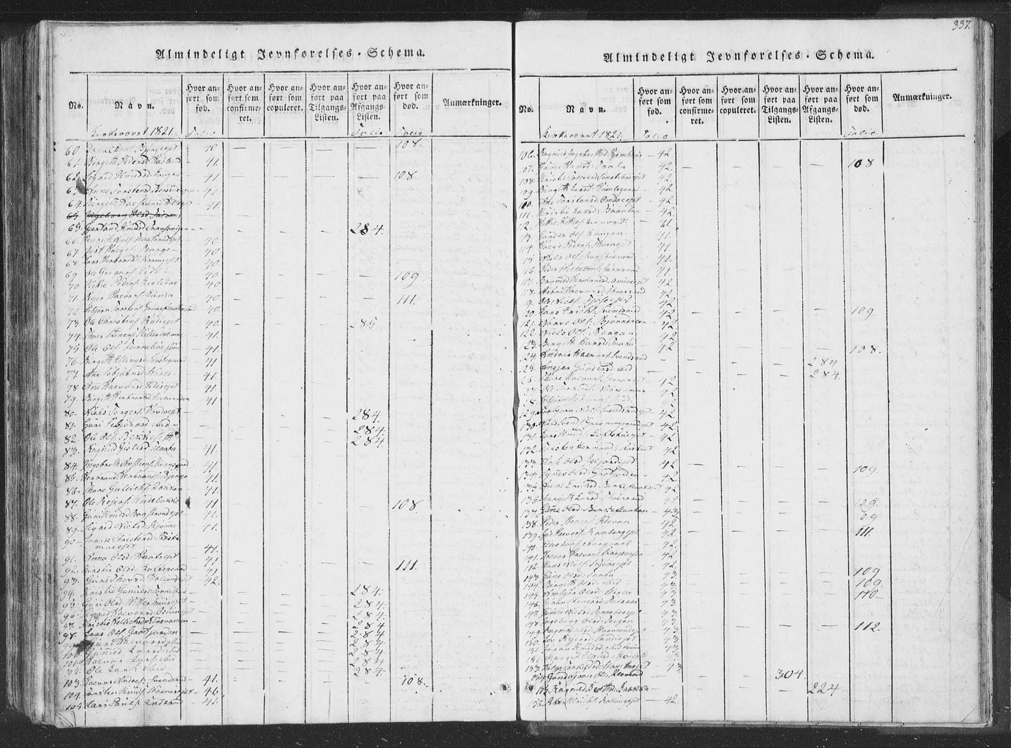 Rollag kirkebøker, AV/SAKO-A-240/F/Fa/L0006: Parish register (official) no. I 6, 1814-1828, p. 337