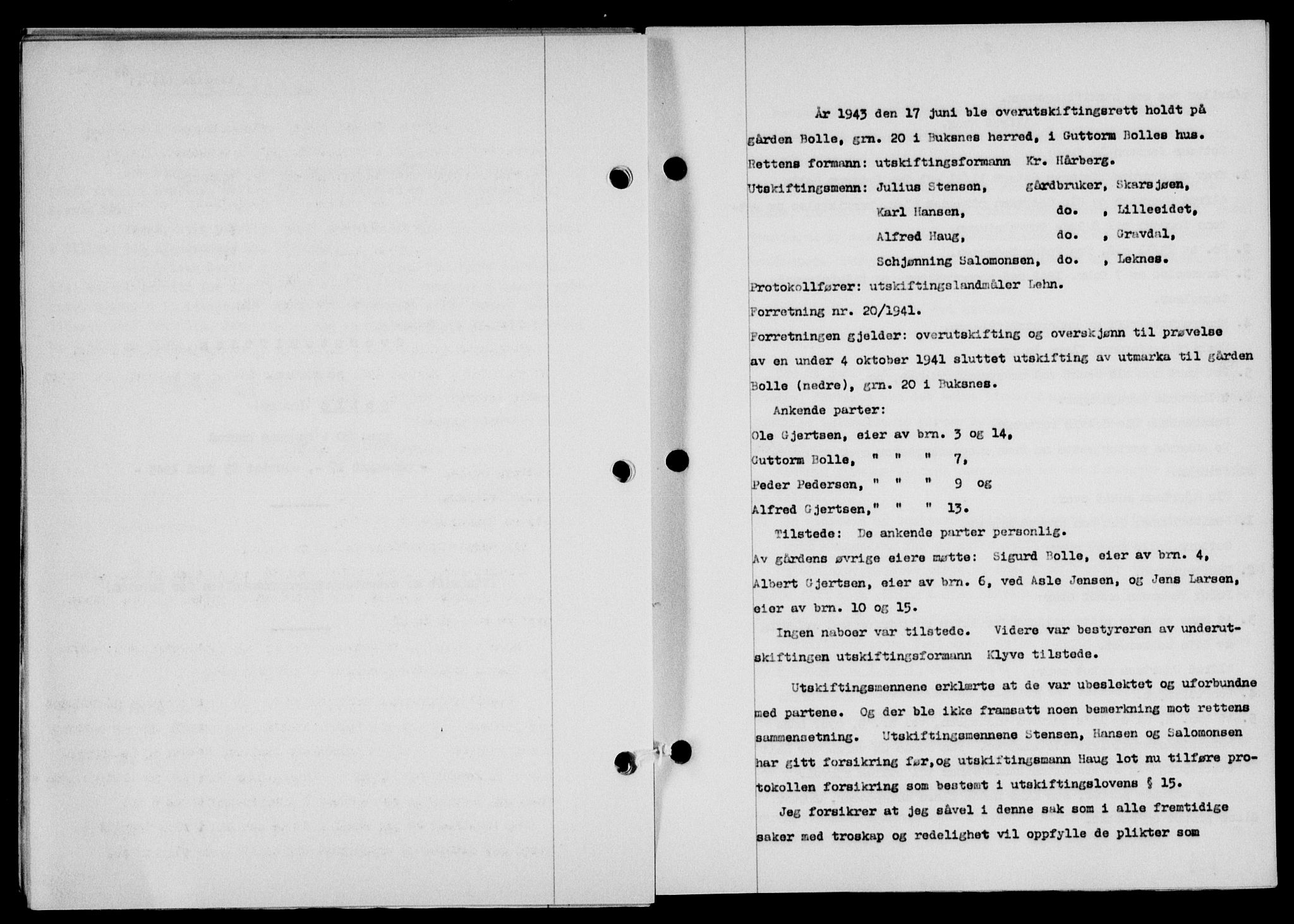 Lofoten sorenskriveri, SAT/A-0017/1/2/2C/L0012a: Mortgage book no. 12a, 1943-1944, Diary no: : 29/1944