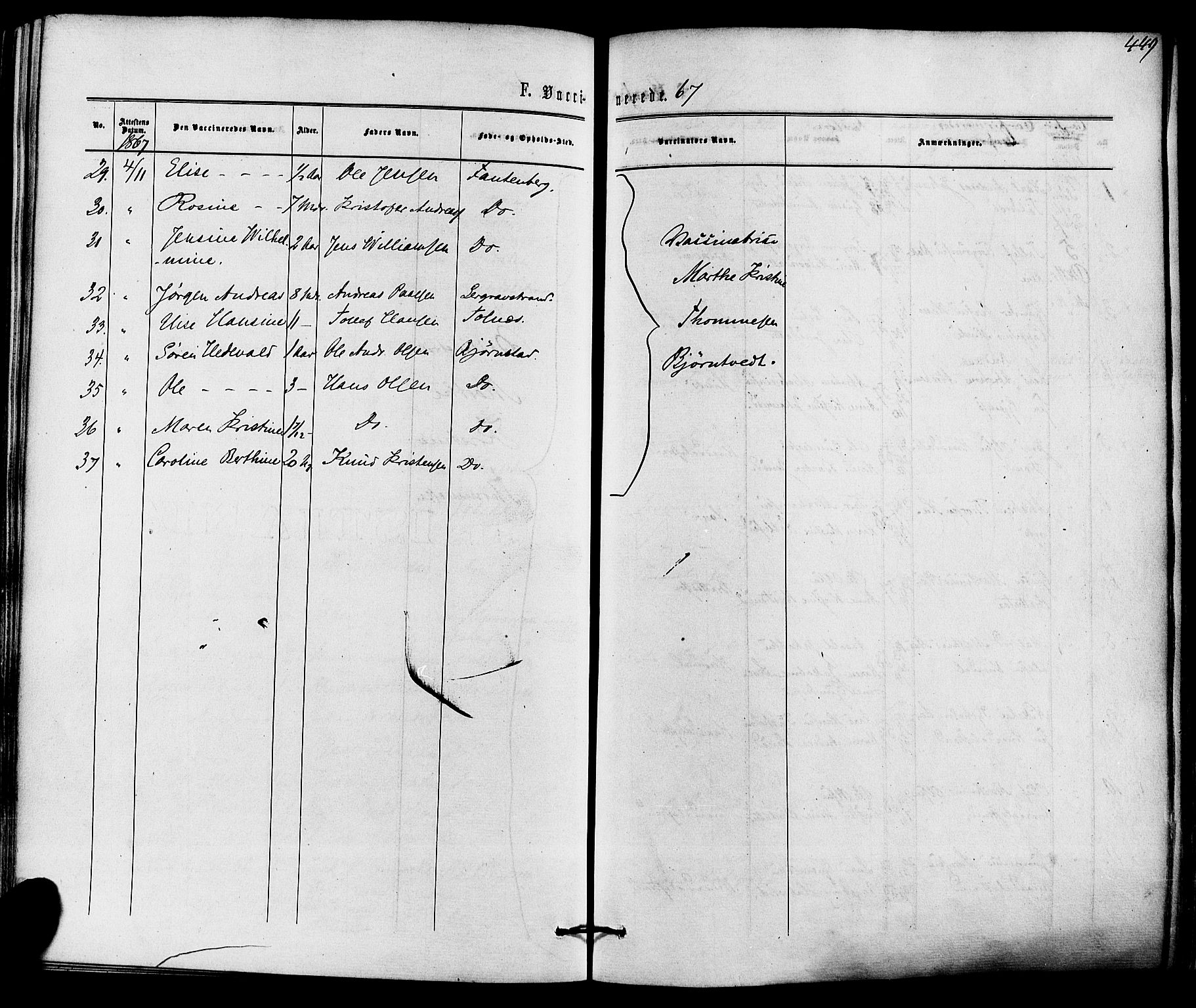 Solum kirkebøker, AV/SAKO-A-306/F/Fa/L0008: Parish register (official) no. I 8, 1865-1876, p. 449