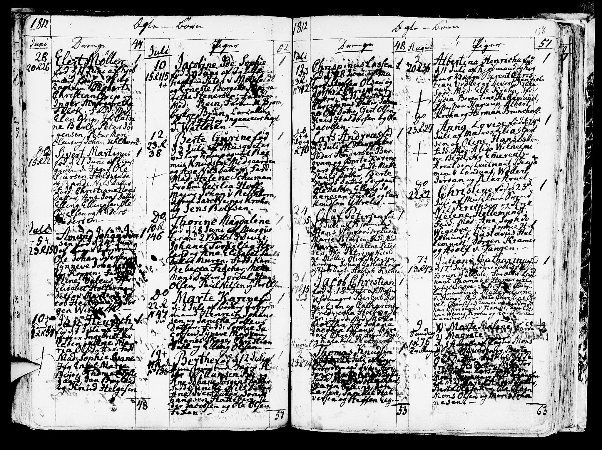 Korskirken sokneprestembete, SAB/A-76101/H/Haa/L0006: Parish register (official) no. A 6, 1790-1820, p. 158
