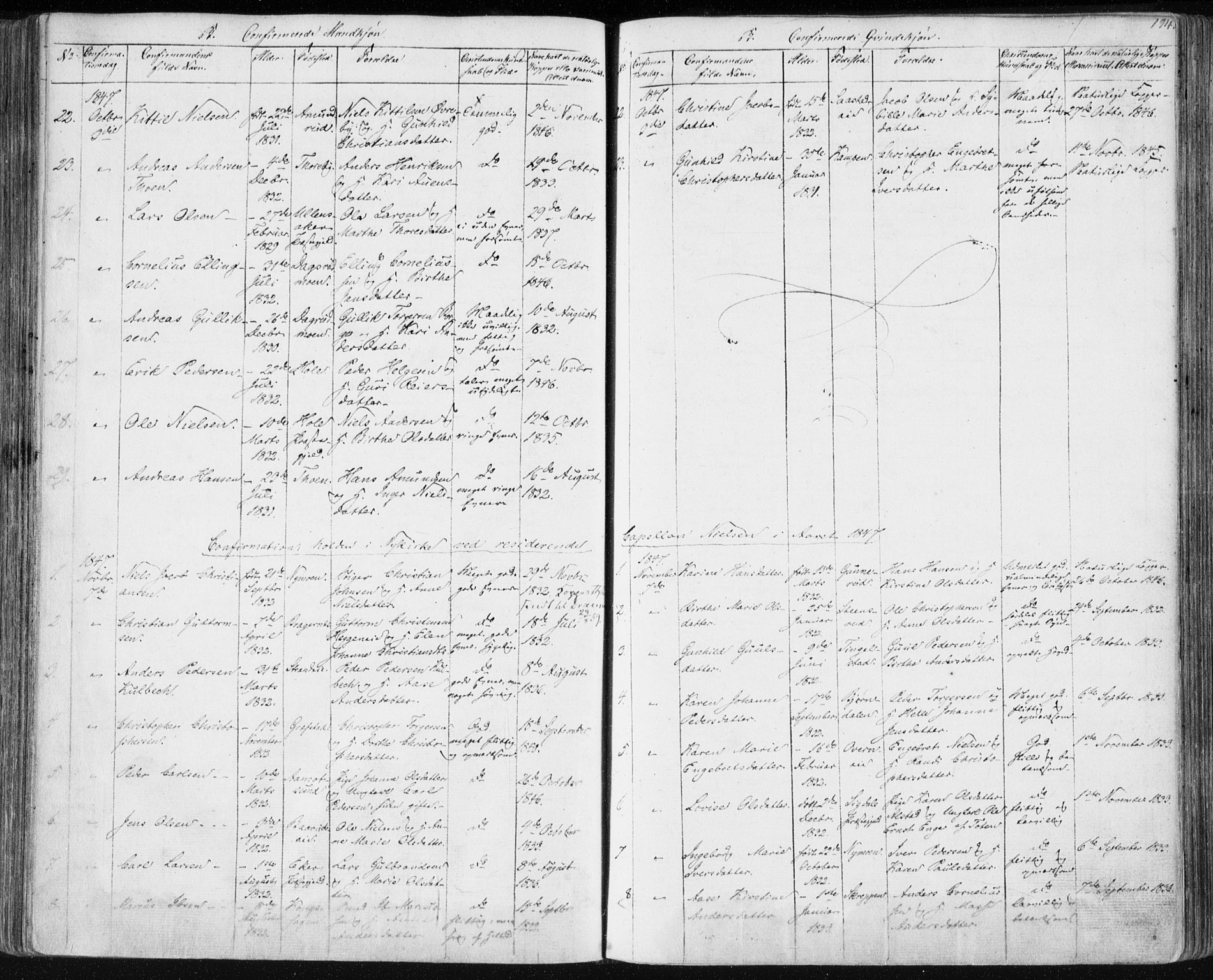 Modum kirkebøker, AV/SAKO-A-234/F/Fa/L0007: Parish register (official) no. 7, 1841-1850, p. 194