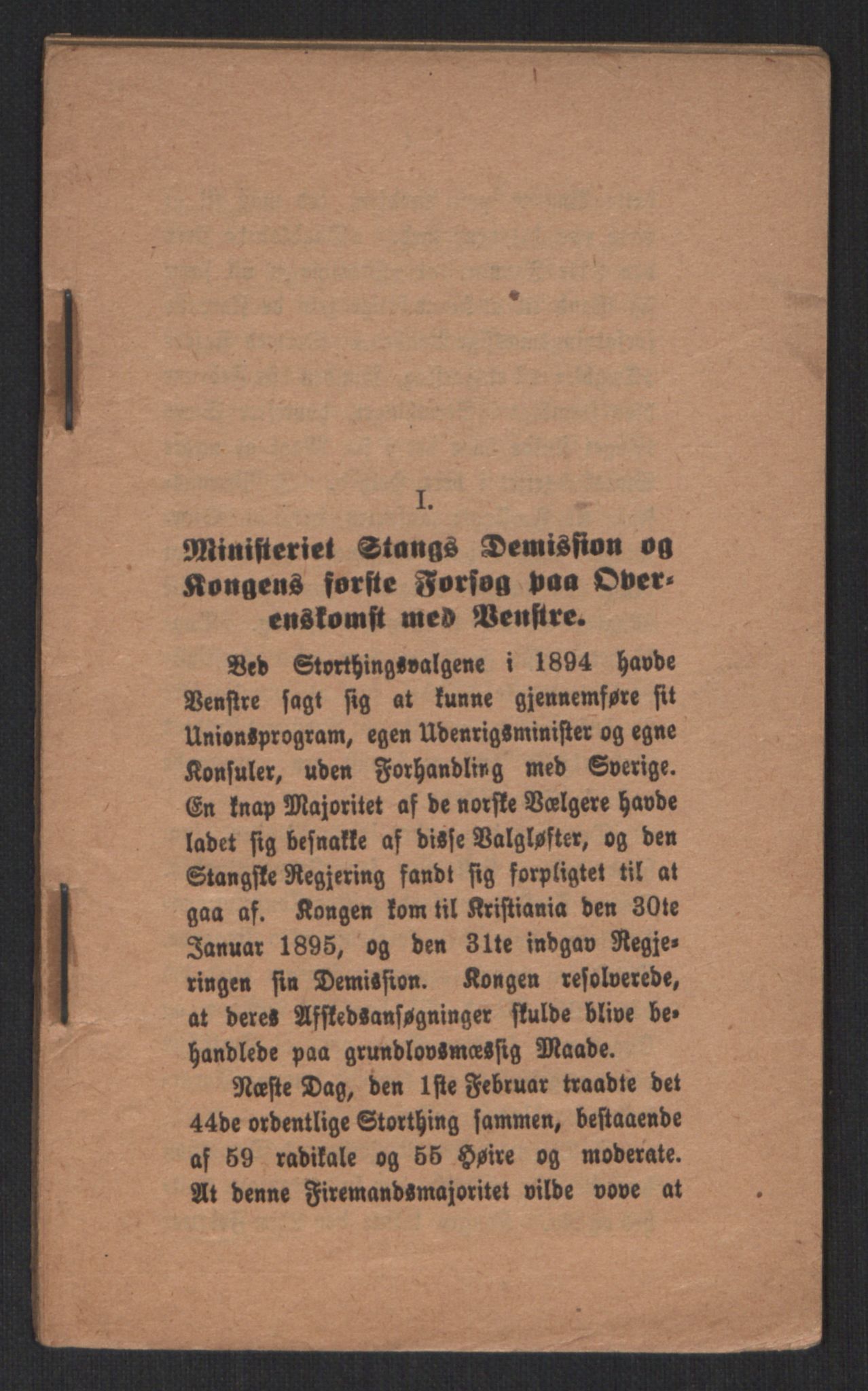 Venstres Hovedorganisasjon, RA/PA-0876/X/L0001: De eldste skrifter, 1860-1936, p. 651