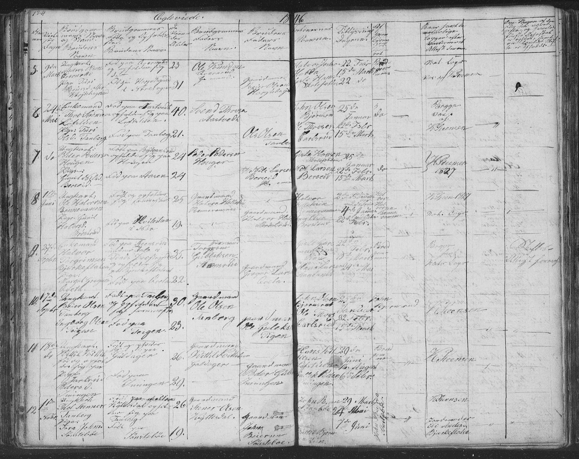 Nore kirkebøker, AV/SAKO-A-238/F/Fc/L0002: Parish register (official) no. III 2, 1836-1861, p. 124