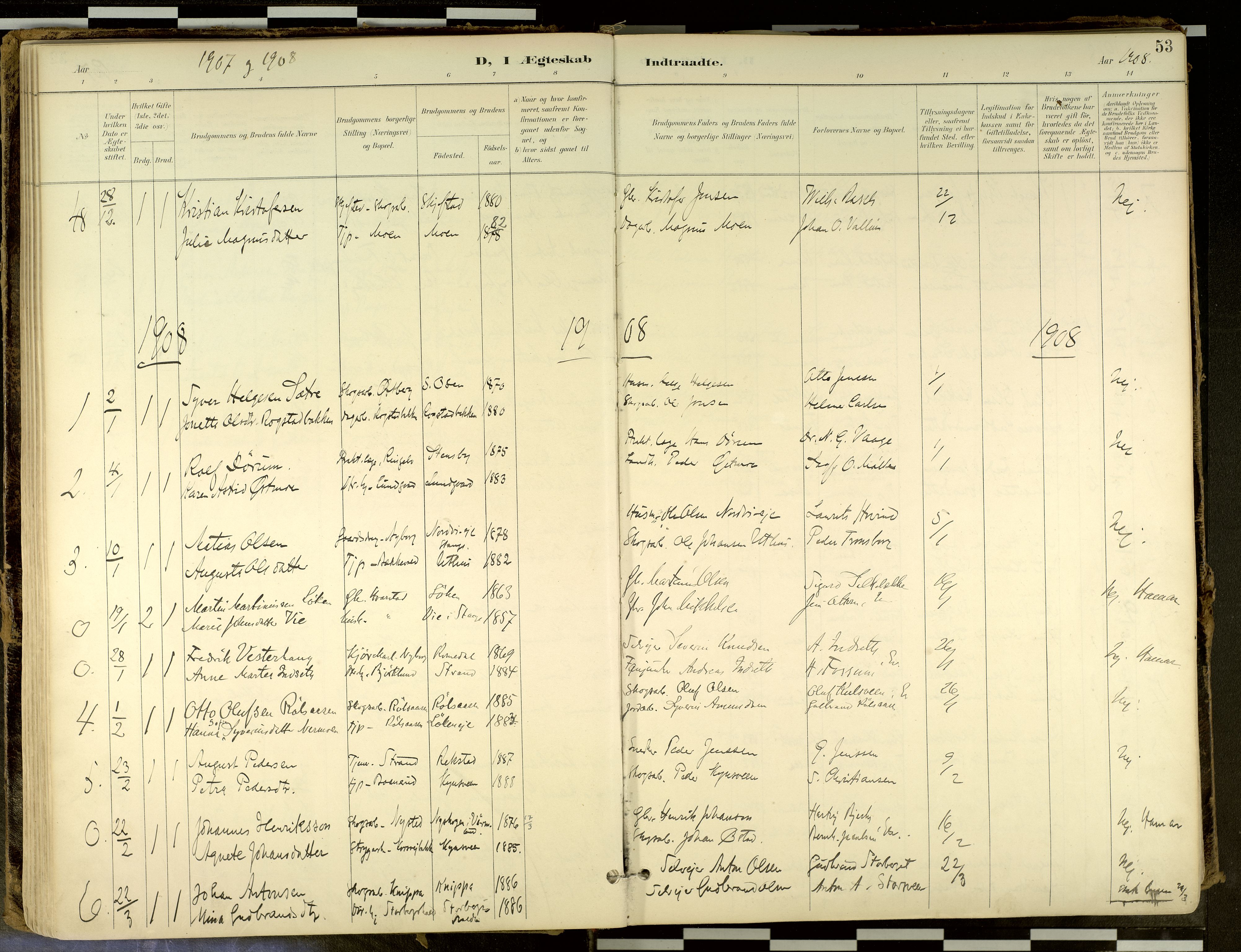 Elverum prestekontor, SAH/PREST-044/H/Ha/Haa/L0018: Parish register (official) no. 18, 1894-1914, p. 53