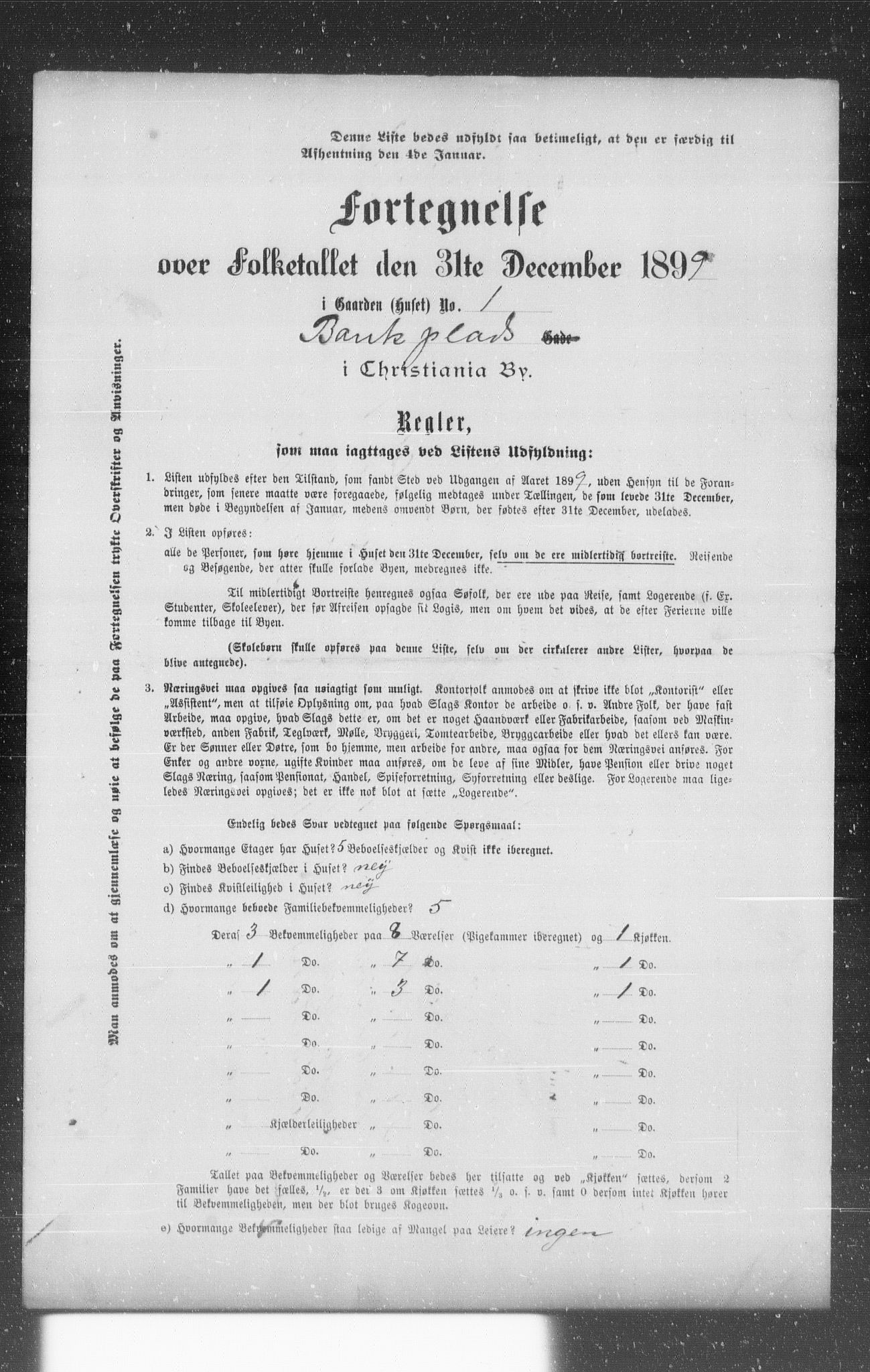 OBA, Municipal Census 1899 for Kristiania, 1899, p. 532