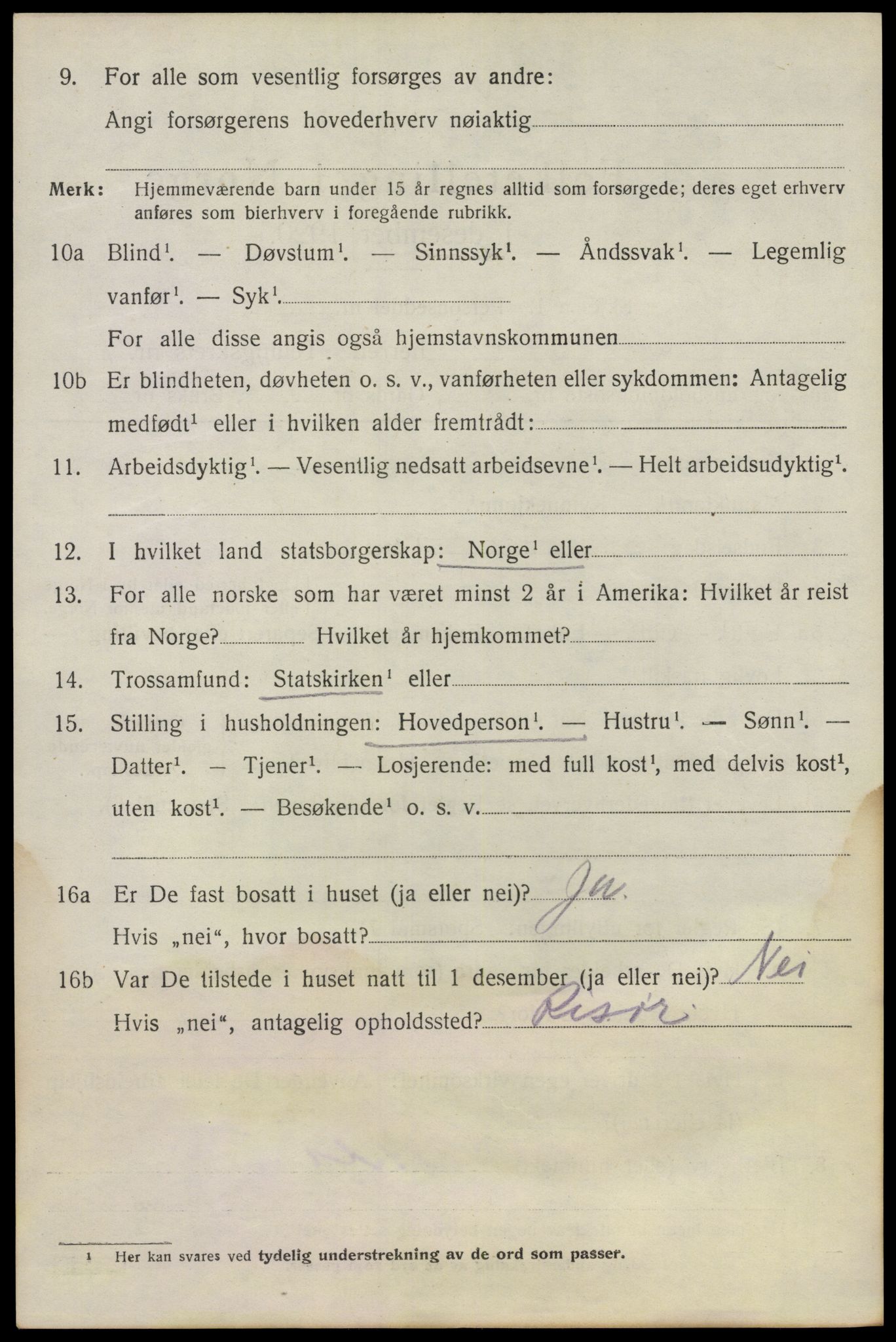 SAO, 1920 census for Bærum, 1920, p. 20625