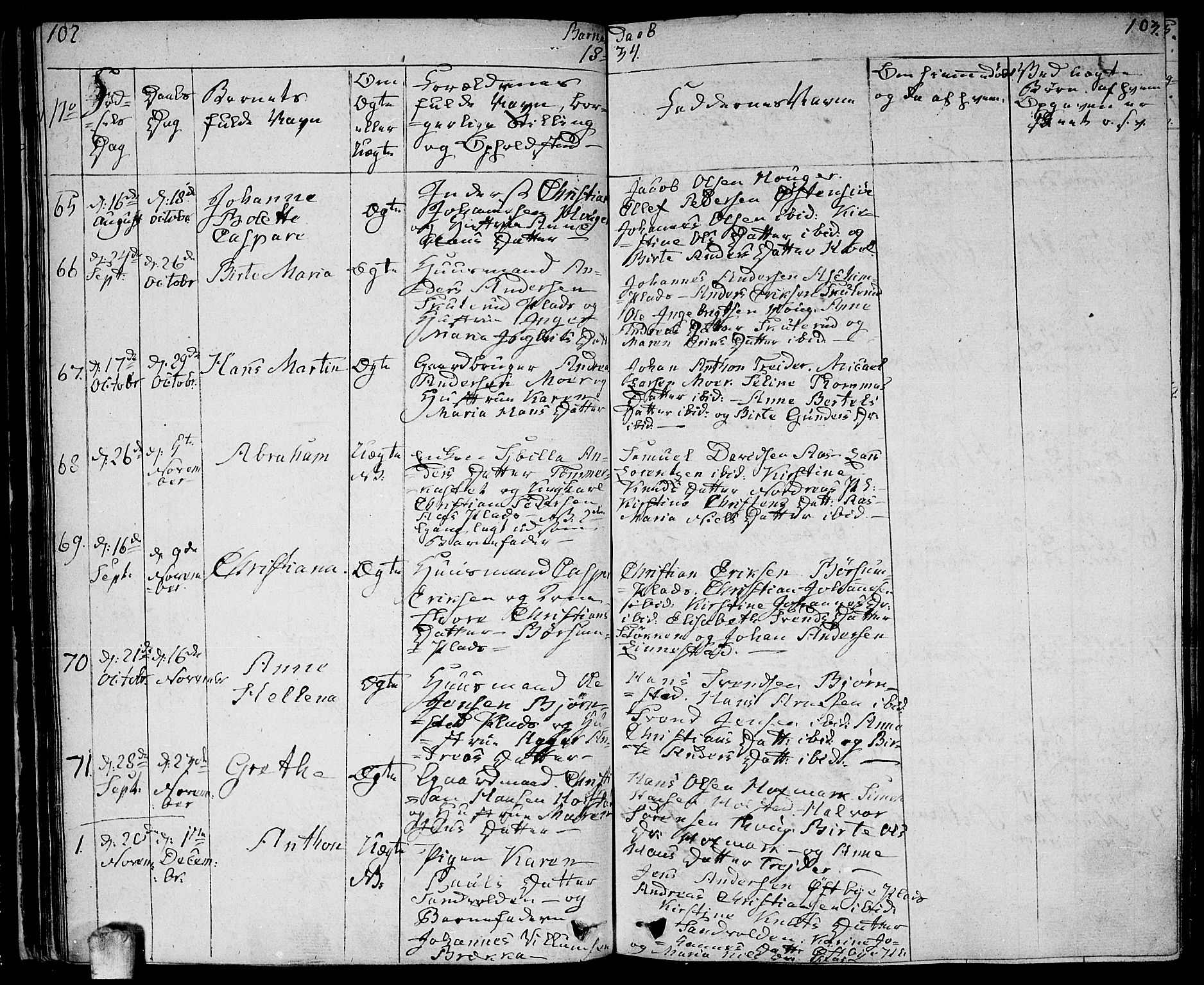 Ås prestekontor Kirkebøker, AV/SAO-A-10894/F/Fa/L0005: Parish register (official) no. I 5, 1827-1840, p. 102-103