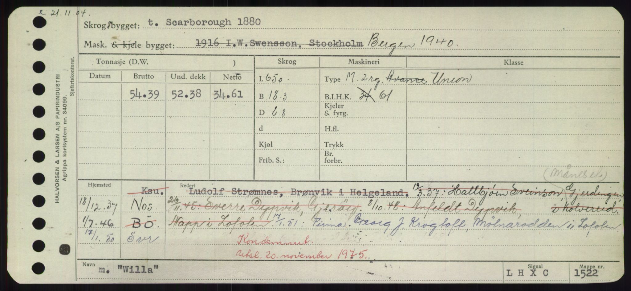 Sjøfartsdirektoratet med forløpere, Skipsmålingen, RA/S-1627/H/Hd/L0041: Fartøy, Vi-Ås, p. 347