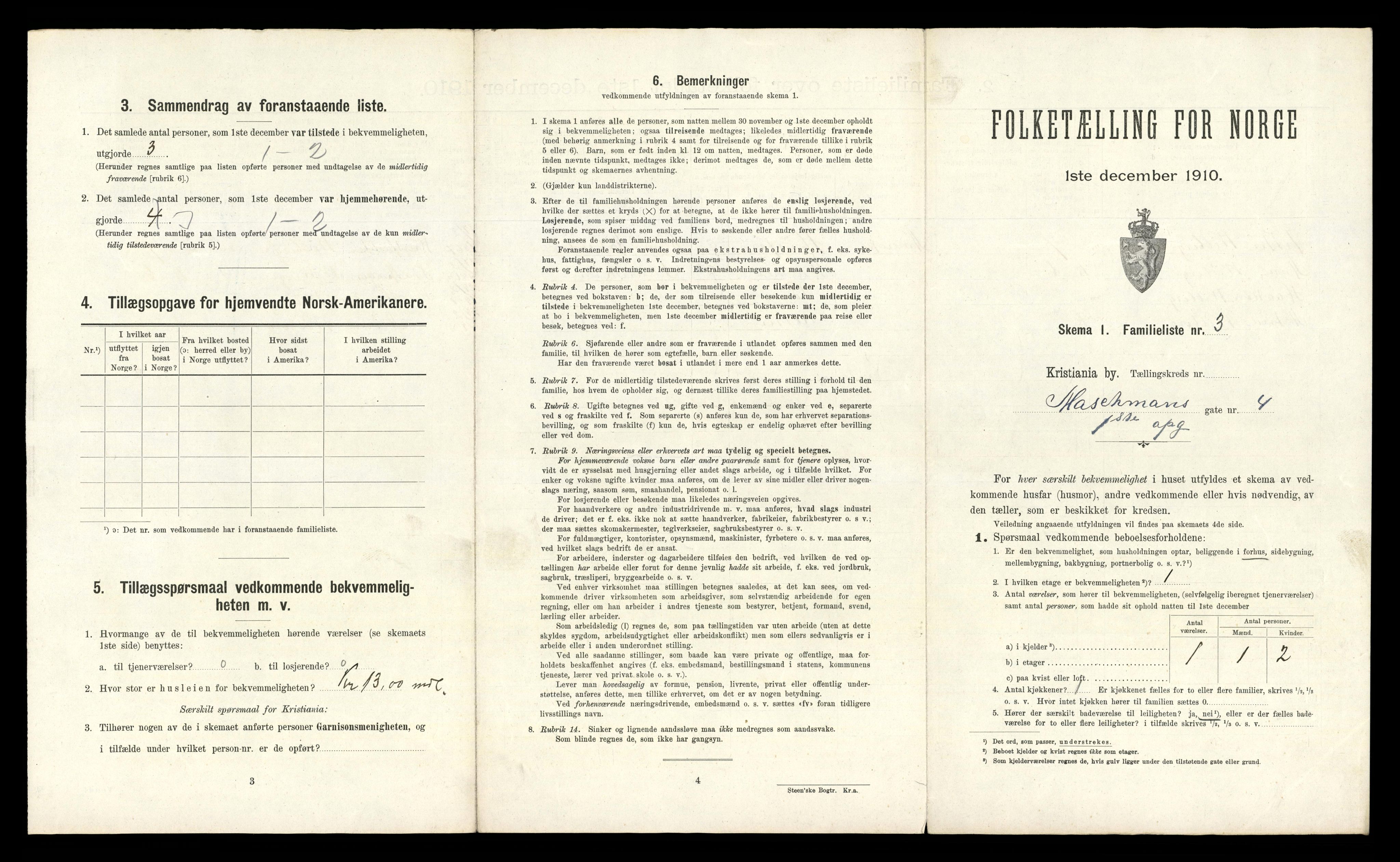 RA, 1910 census for Kristiania, 1910, p. 62725