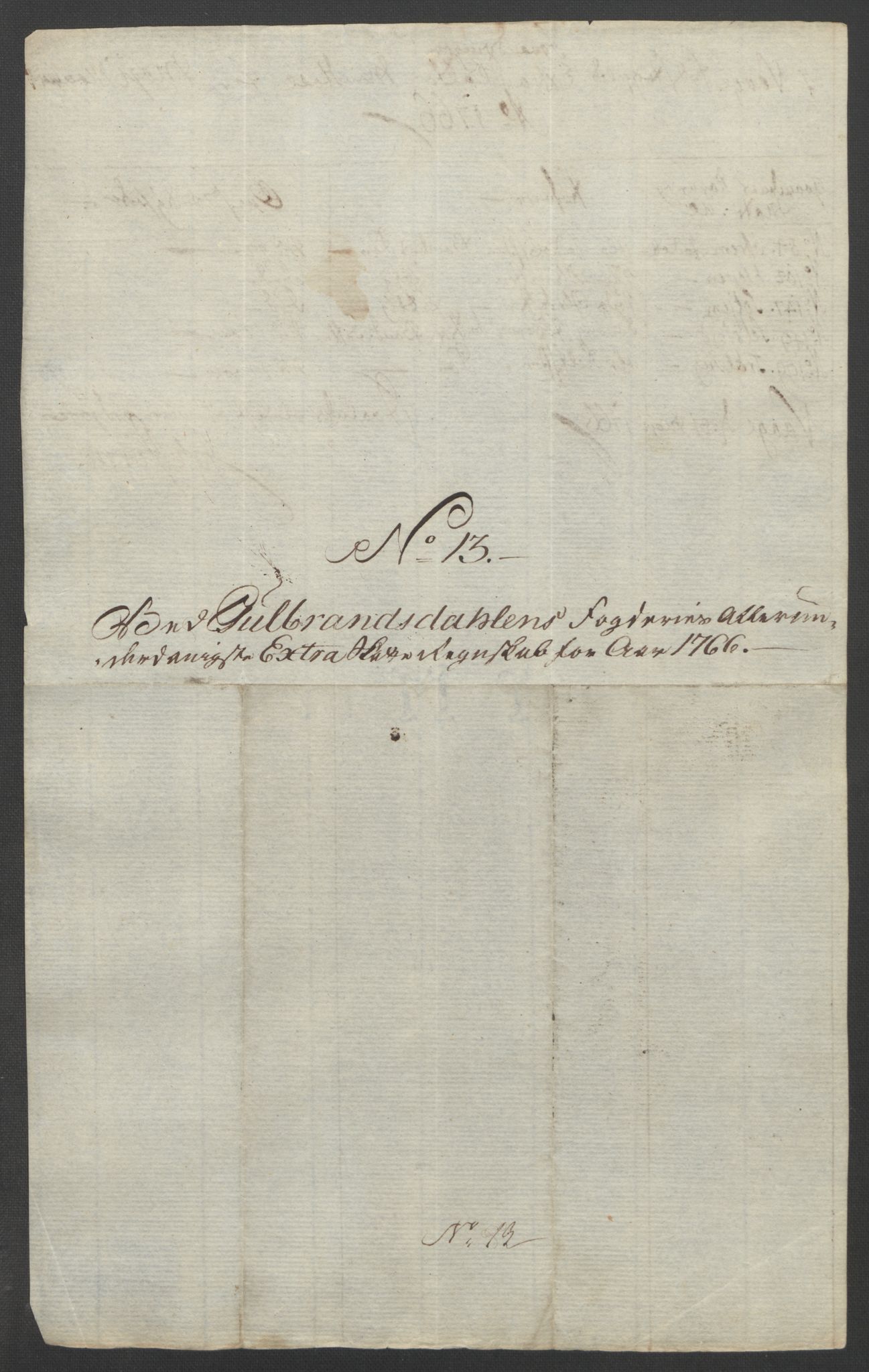 Rentekammeret inntil 1814, Reviderte regnskaper, Fogderegnskap, AV/RA-EA-4092/R17/L1266: Ekstraskatten Gudbrandsdal, 1762-1766, p. 576