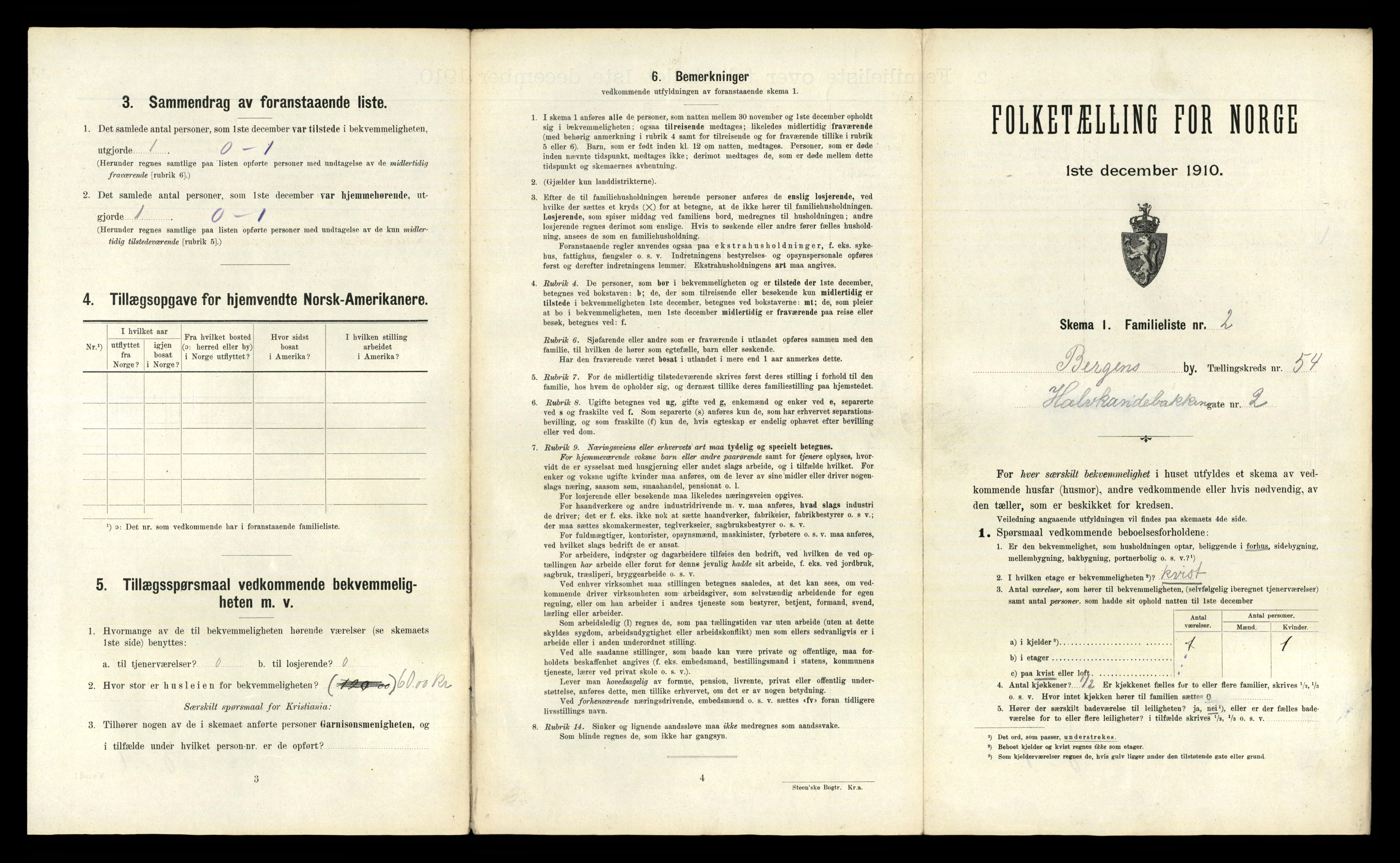 RA, 1910 census for Bergen, 1910, p. 19035