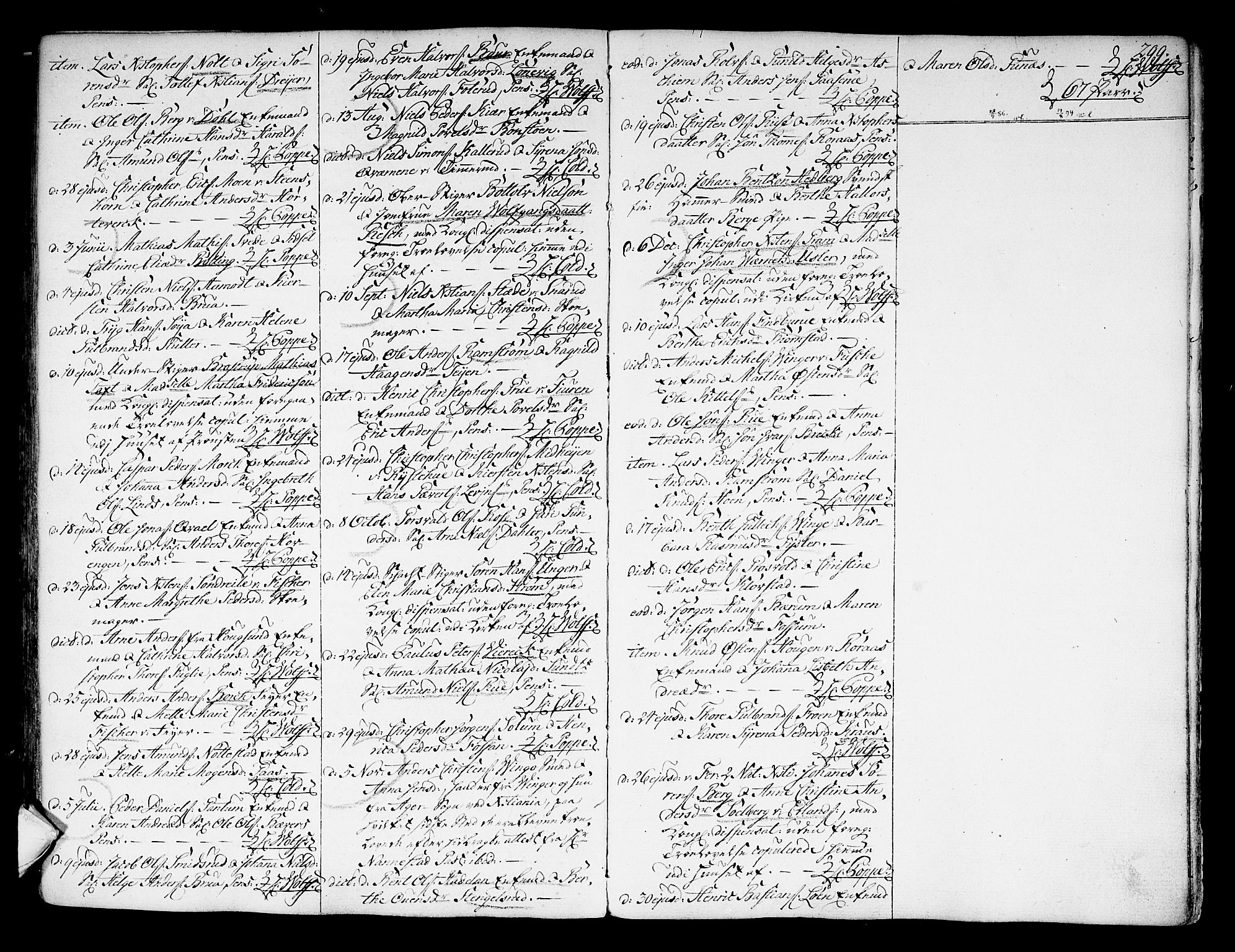 Kongsberg kirkebøker, SAKO/A-22/F/Fa/L0004: Parish register (official) no. I 4, 1756-1768, p. 299