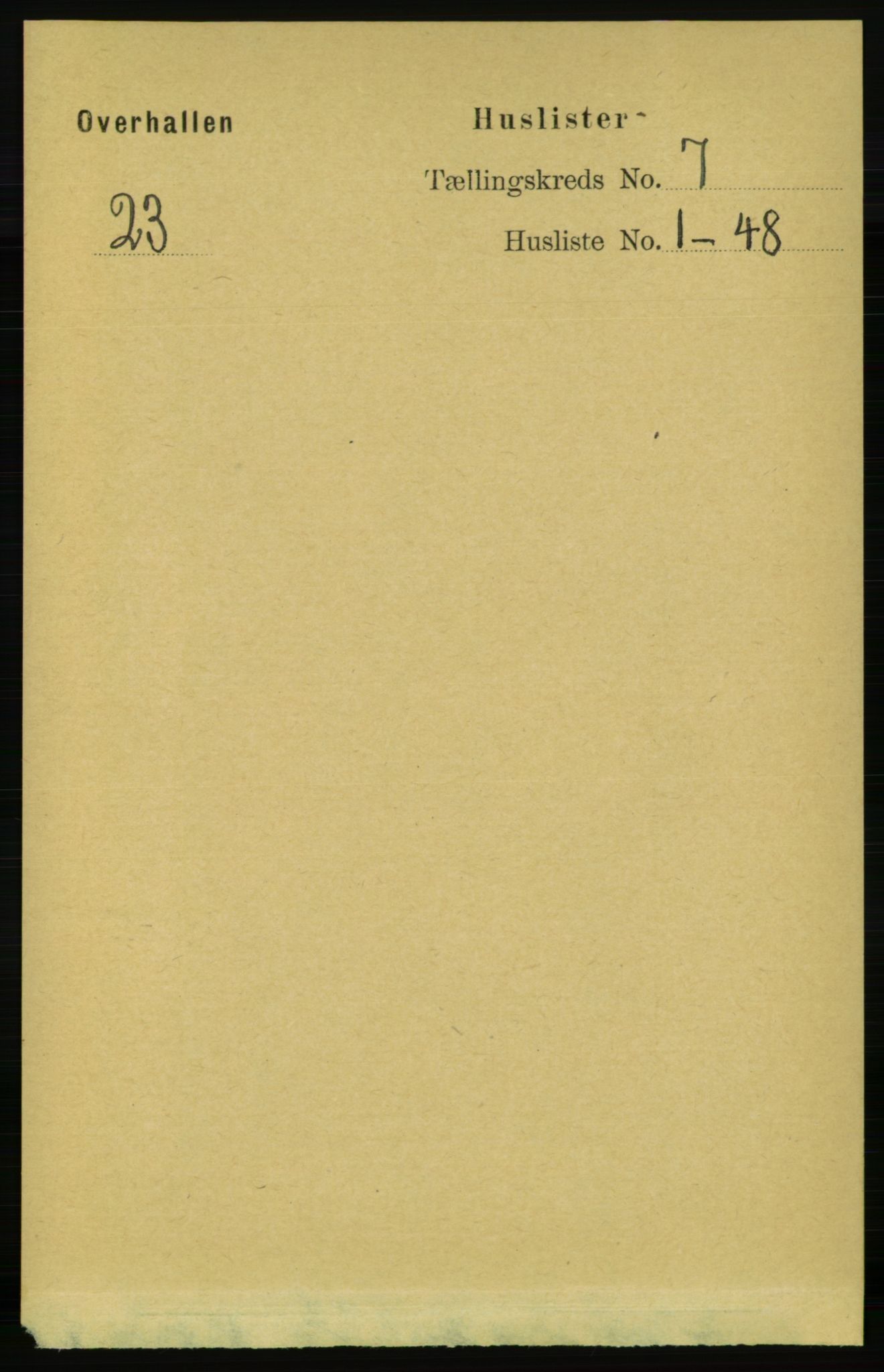 RA, 1891 census for 1744 Overhalla, 1891, p. 2588