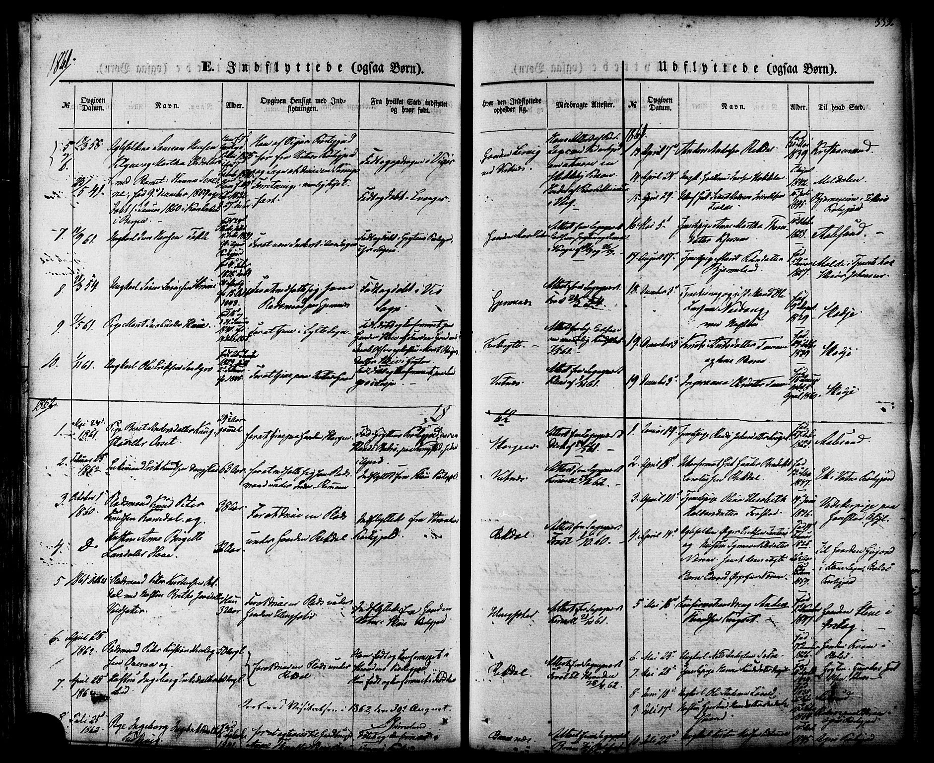Ministerialprotokoller, klokkerbøker og fødselsregistre - Møre og Romsdal, SAT/A-1454/539/L0529: Parish register (official) no. 539A02, 1848-1872, p. 339