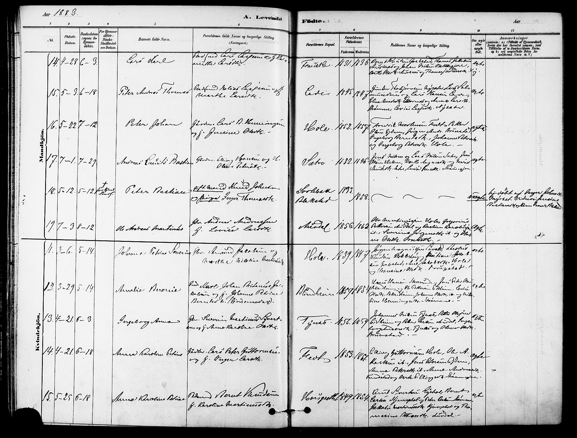 Ministerialprotokoller, klokkerbøker og fødselsregistre - Møre og Romsdal, AV/SAT-A-1454/523/L0334: Parish register (official) no. 523A01, 1878-1891