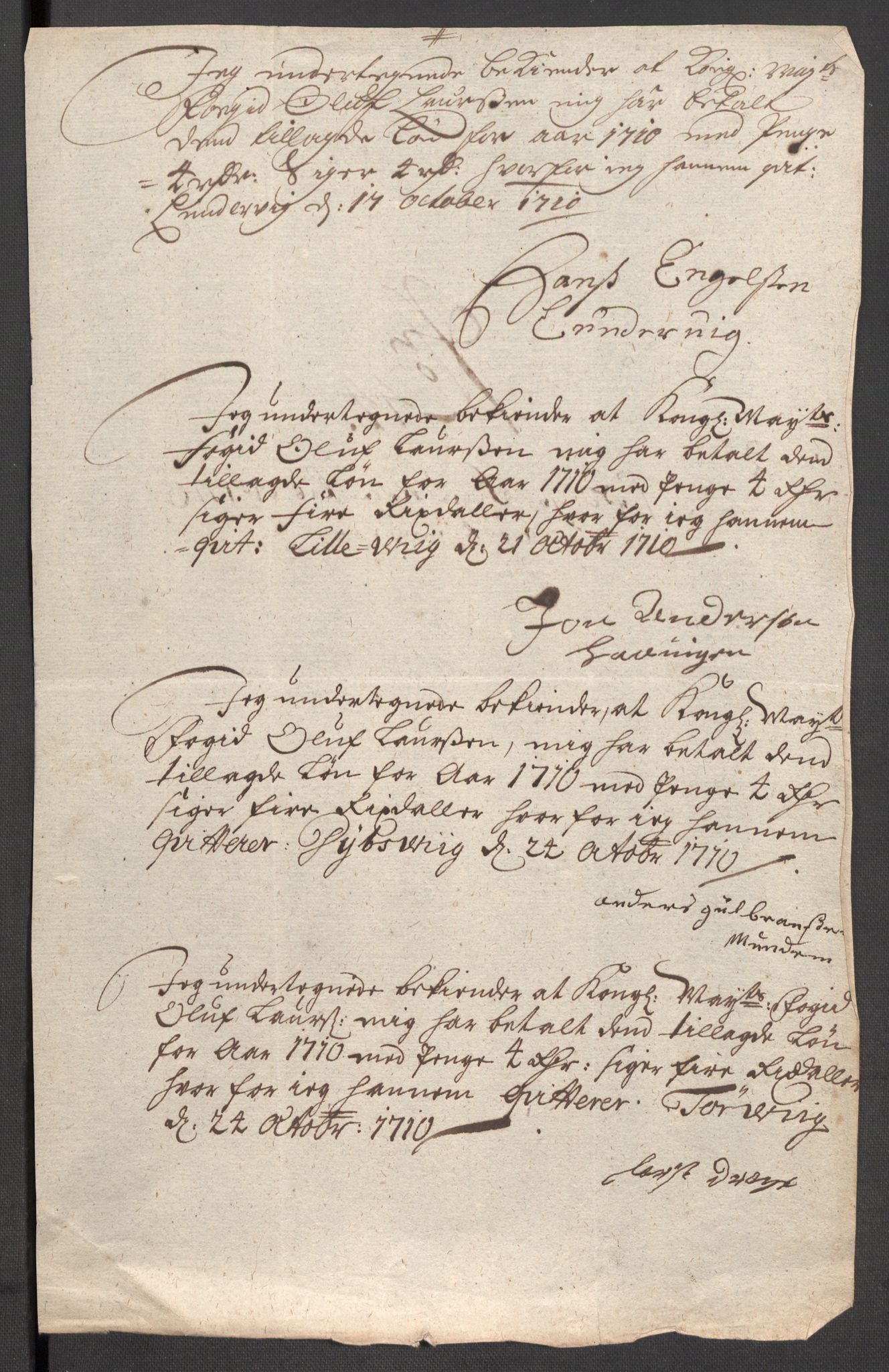 Rentekammeret inntil 1814, Reviderte regnskaper, Fogderegnskap, AV/RA-EA-4092/R48/L2986: Fogderegnskap Sunnhordland og Hardanger, 1709-1710, p. 584