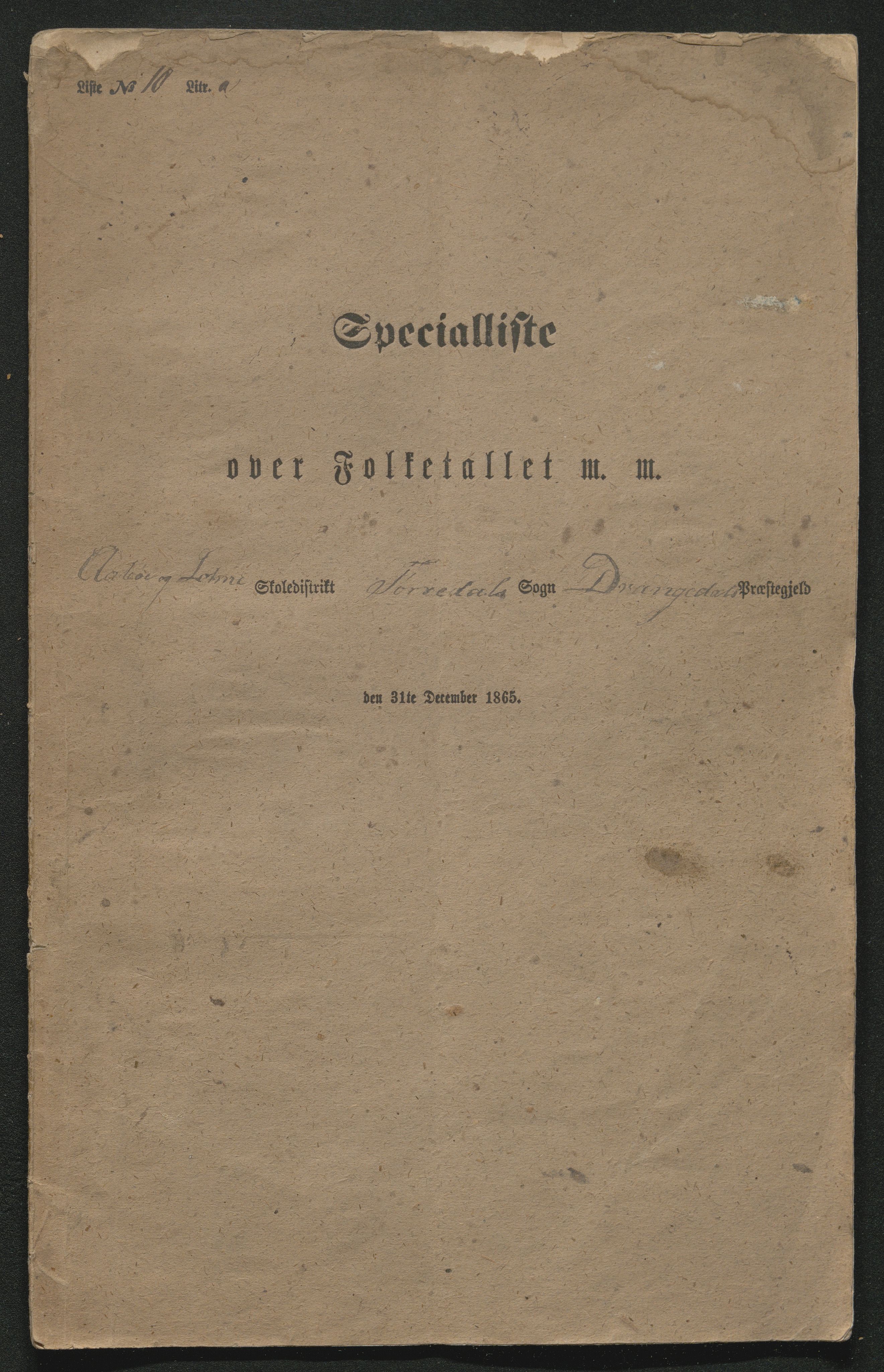 SAKO, Fantetellingen i Drangedal 1865, 1865, p. 148