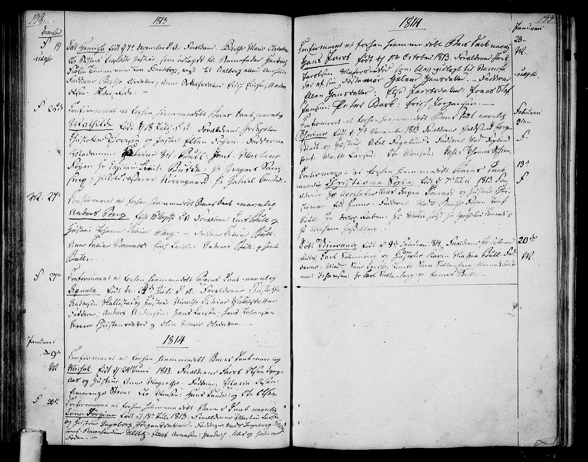 Tønsberg kirkebøker, AV/SAKO-A-330/F/Fa/L0003: Parish register (official) no. I 3, 1797-1814, p. 132-133